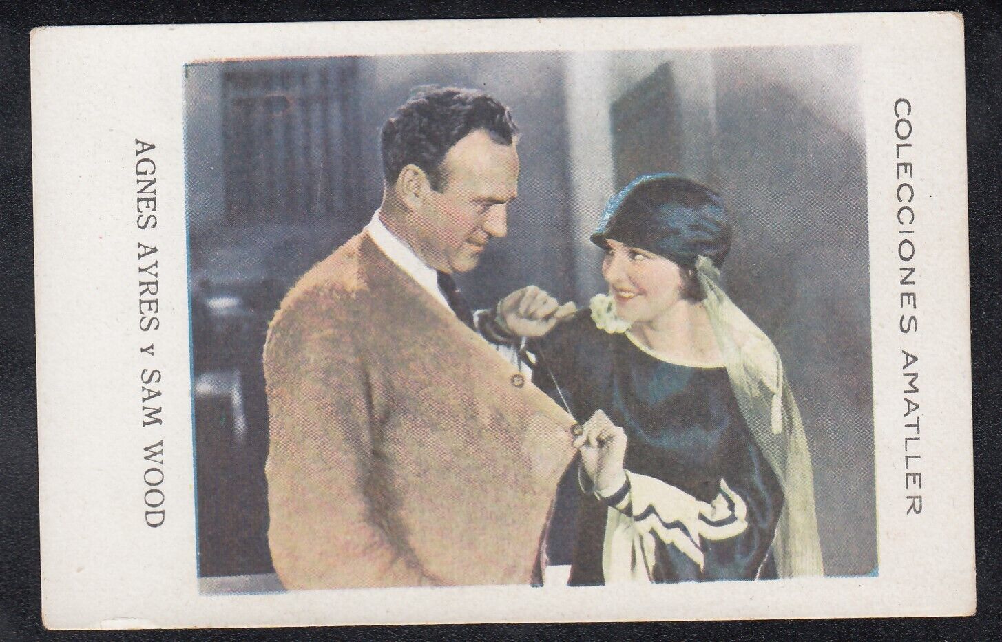 Rare 1920s Chocolates Amatller Movie Card of SAM WOOD & AGNES AYRES