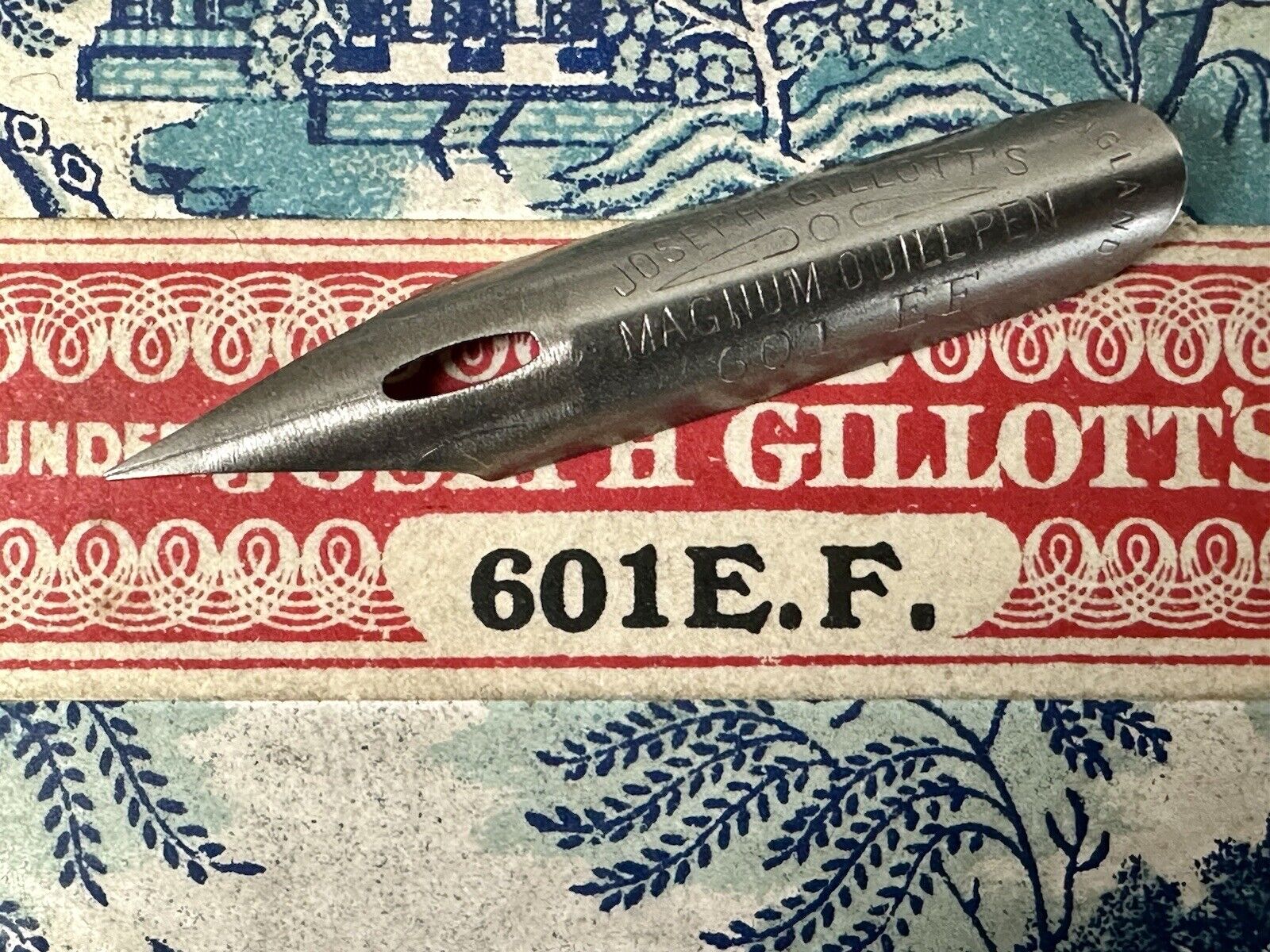 Vintage JOSEPH GILLOTT'S 601 EF Magnum Extra Fine Flex Calligraphy Pen Nib