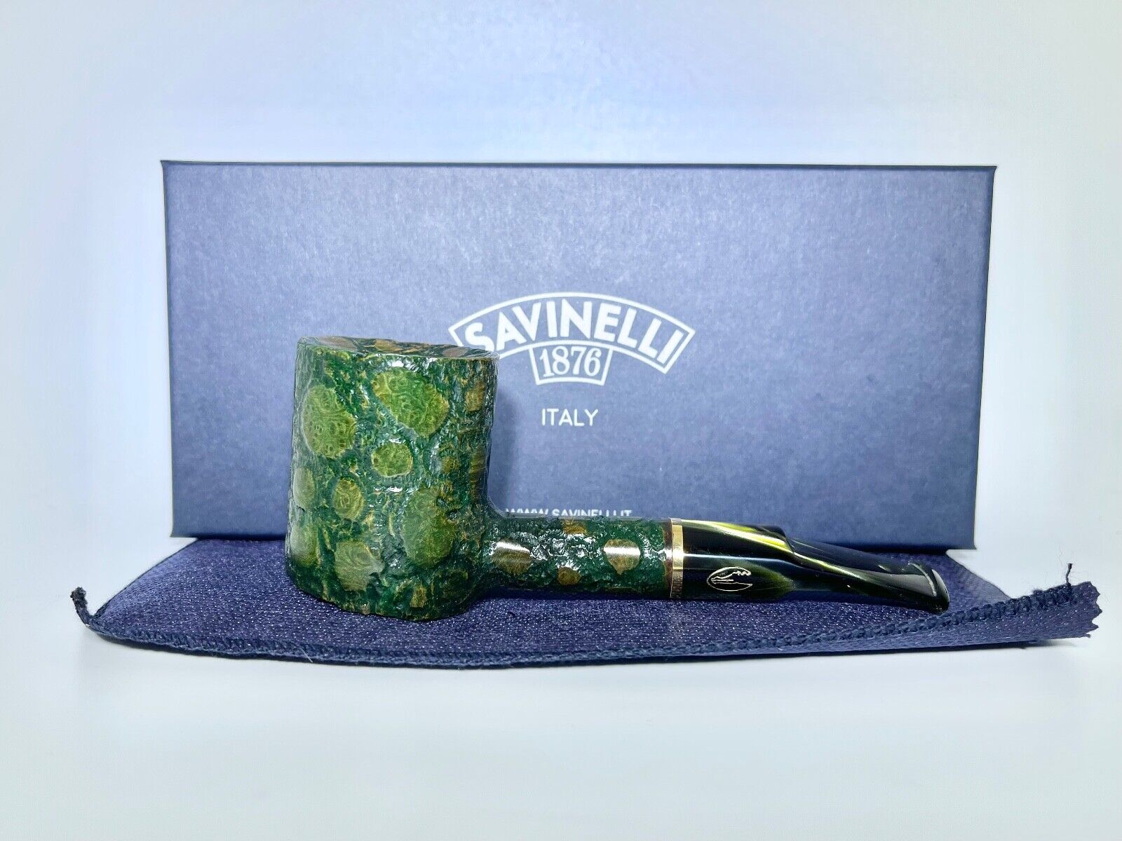 Savinelli Alligator Green..311KS..6mm..New In Box..Unsmoked..Italy