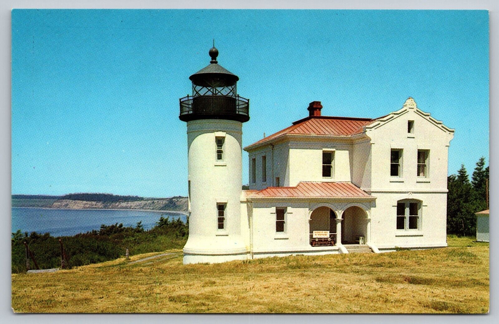 THREE Postcards Historic Lighthouse Three Washington State Locations W12