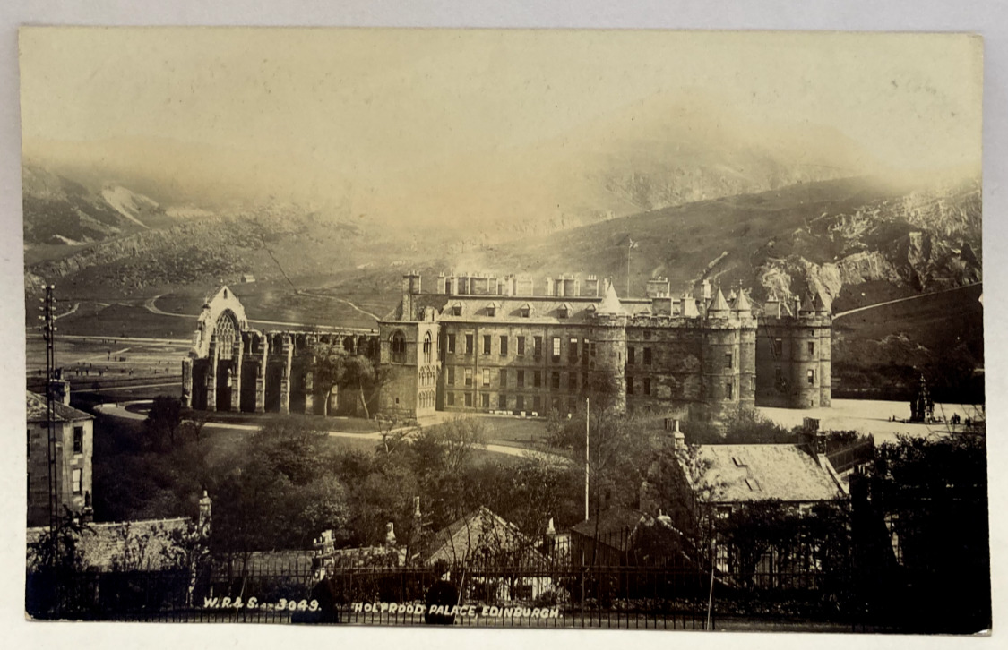 RPPC Holyrood Palace, Edinburgh, Scotland, UK Vintage Real Photo Postcard