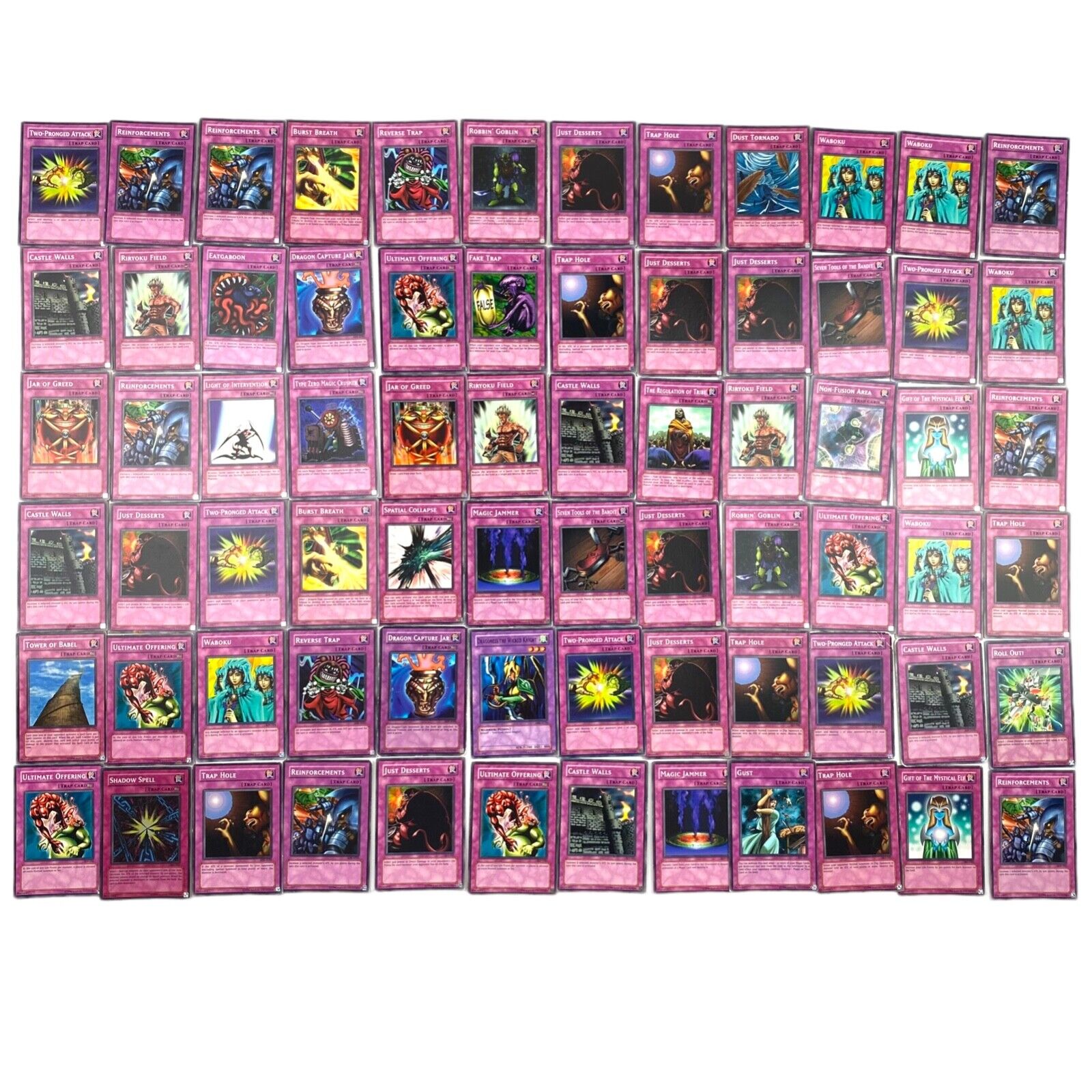 Yugioh Trap Cards CCG Collectable Job Lot Bundle x 98 Rare 