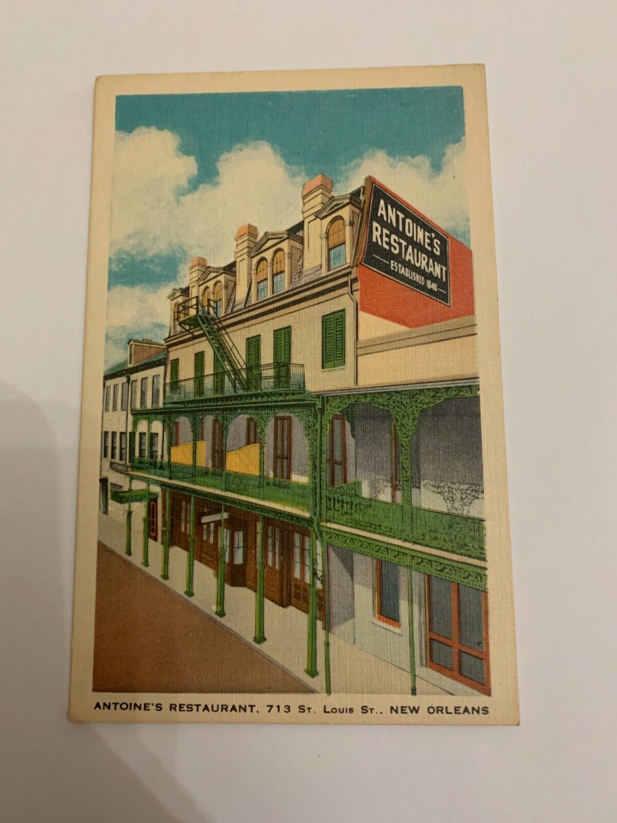 1940\'s Antoine\'s Restaurant New Orleans Postcard