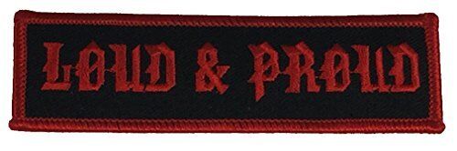 LOUD AND PROUD PATCH - BLACK AND RED - Veteran Owned Business