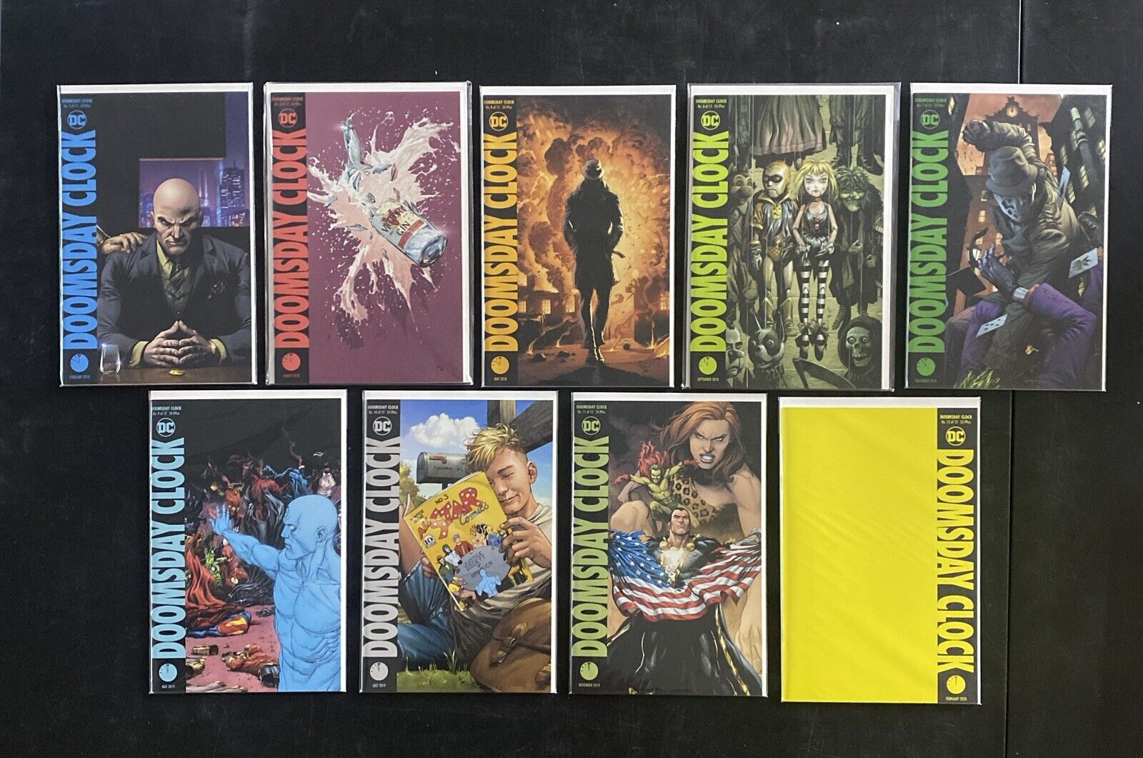 DC Doomsday Clock #1-12 LOT OF 9 (missing issues 1, 5, & 8) 2017