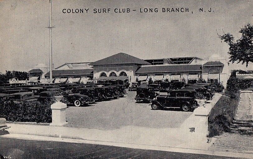  Postcard Colony Surf Club Long Branch NJ 1935