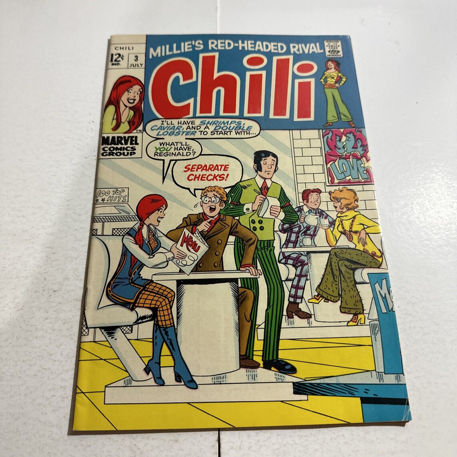CHILI #3 5.0+ (Marvel 1969) Glossy cover