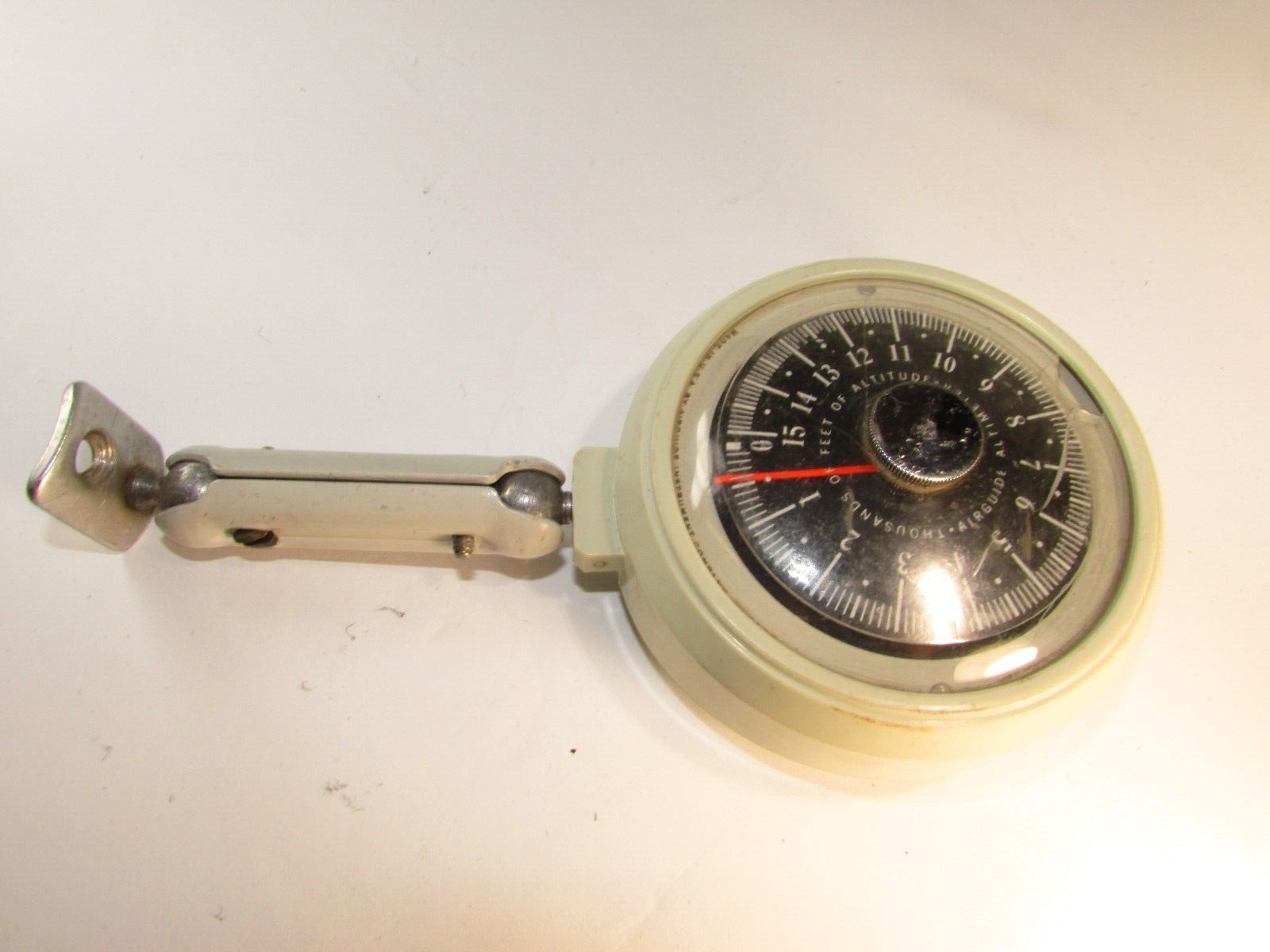 Vintage Airguide Altimeter Model 608 ~ Automotive 0-15000ft Gauge Indicator