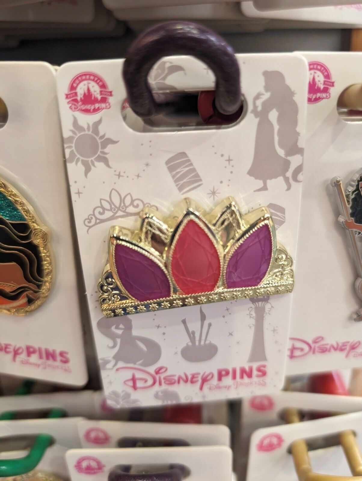 Rapunzel Tangled Disney Princess Tiara Crown Pin