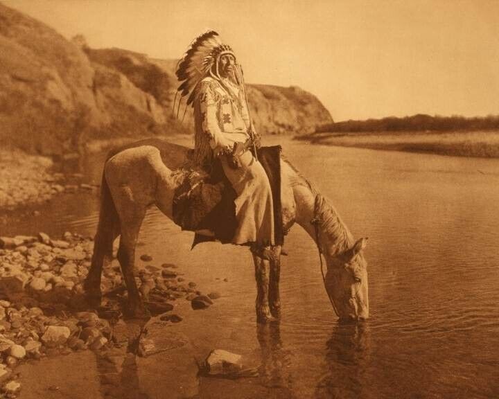 Native American Indian Bow River Blackfoot Chief 8 x 10 Photo