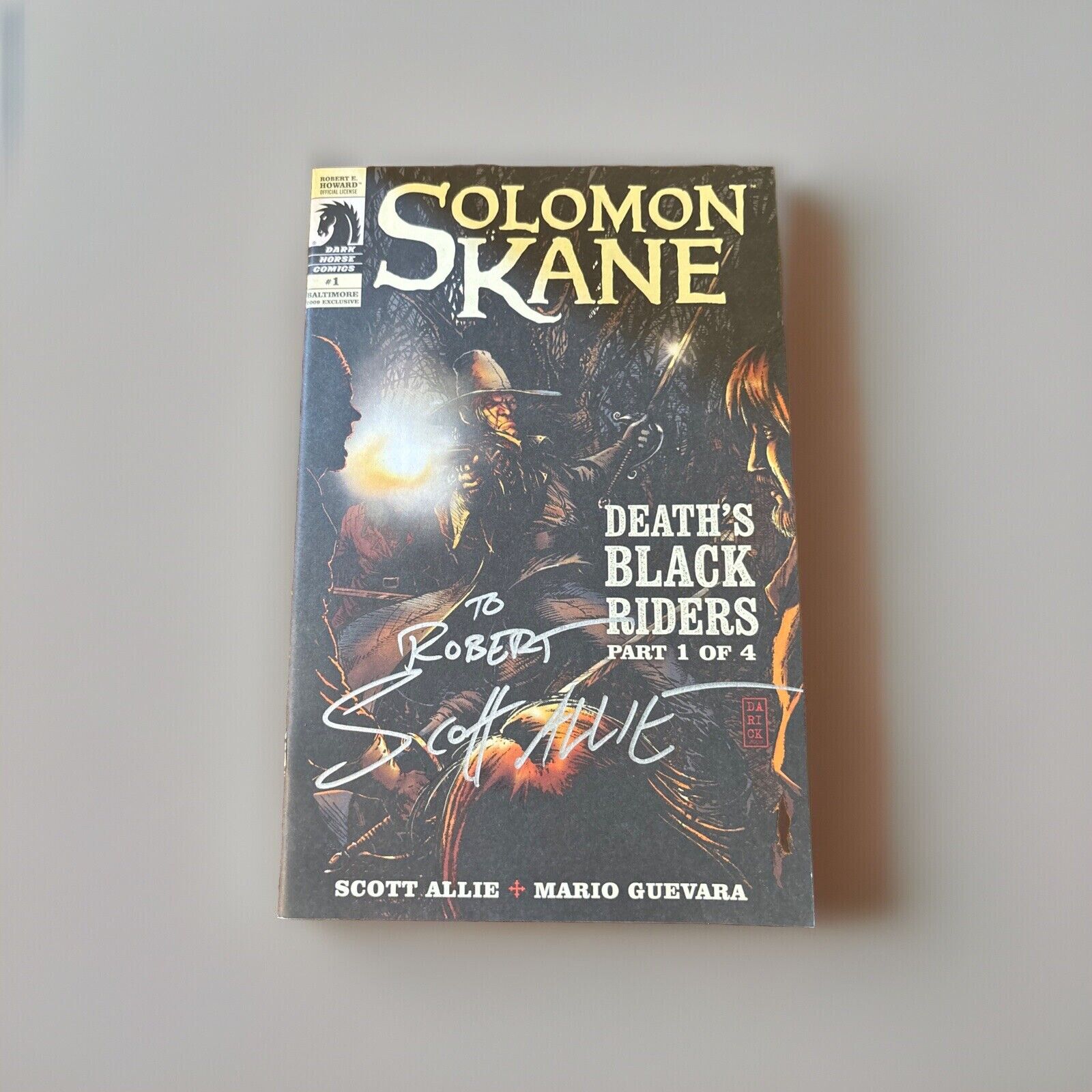 Solomon Kane Deaths Black Riders 1 Variant Signed: Scott Allie