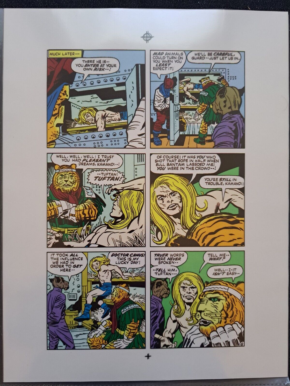 DC Comics Jack Kirby\'s Kamandi #14 Pg 18 Color Printing Proof