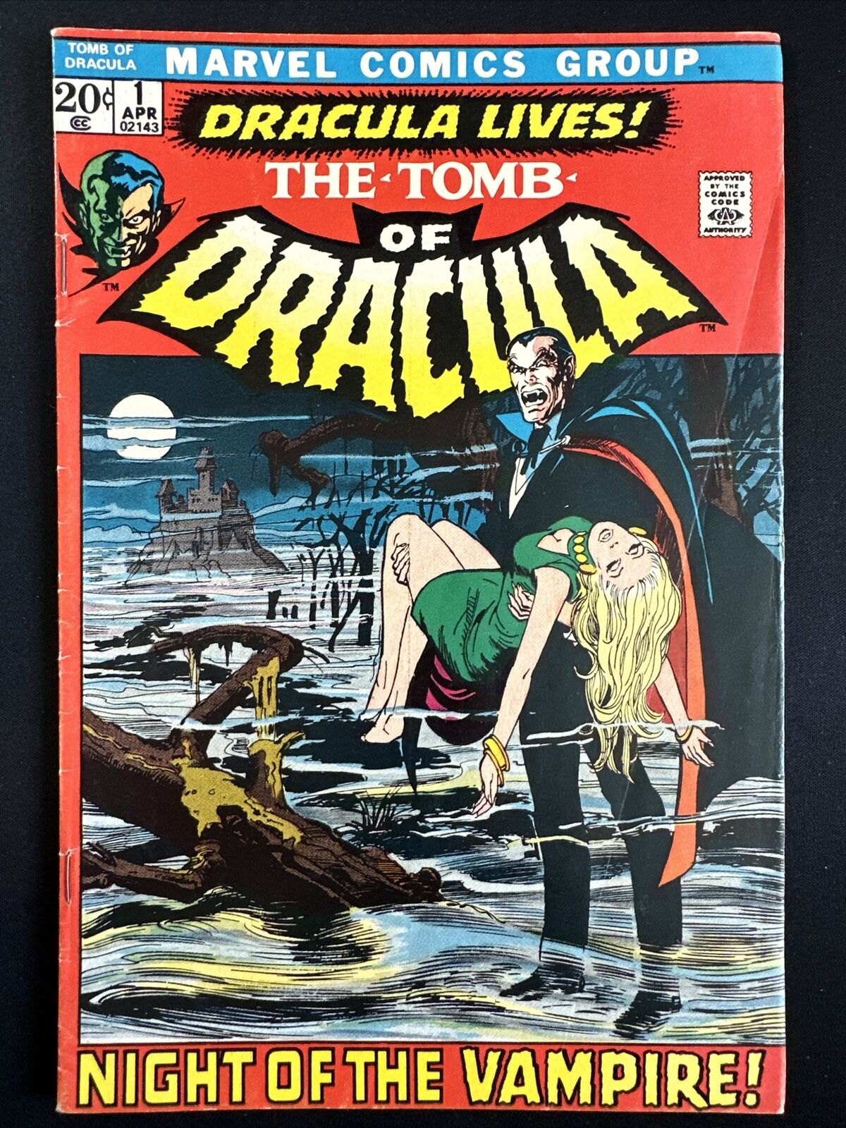 Tomb of Dracula #1 Marvel Comics Bronze Age 1st Print 1972 Very Good *A1