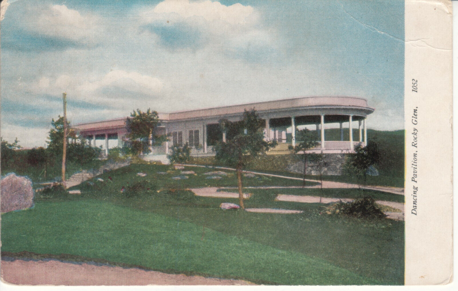 Moosic Pa Pennsylvania - Rocky Glen Park Dance Pavilion #2 -  Postcard - 1909