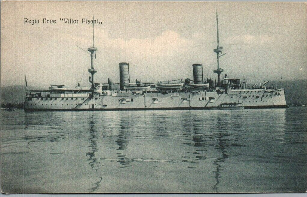 Italian Royal Navy Cruiser 'Vettor Pisani' - WWI  c1910s