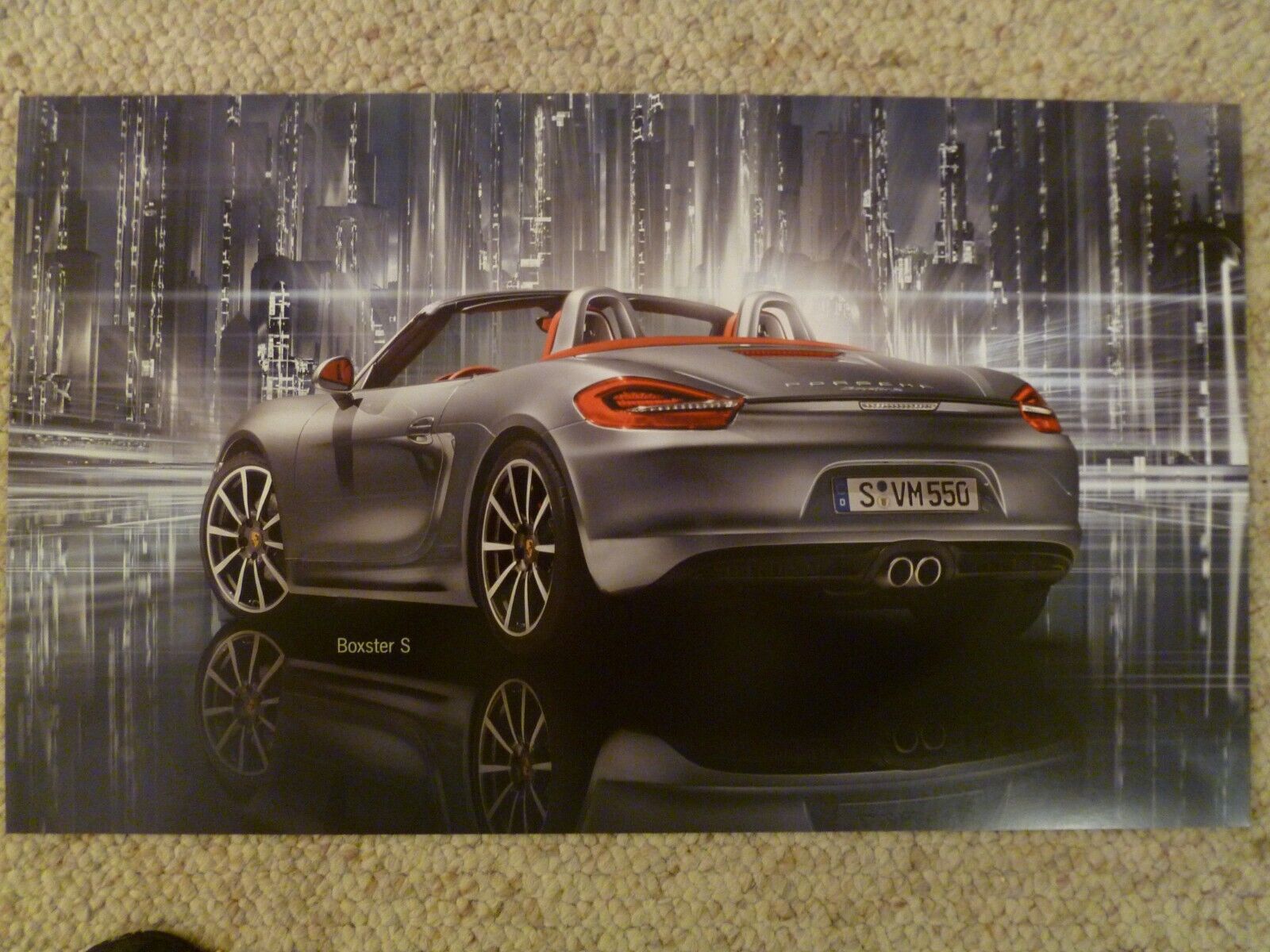 Porsche Boxster S Roadster Showroom Advertising Poster - RARE Awesome Frameable