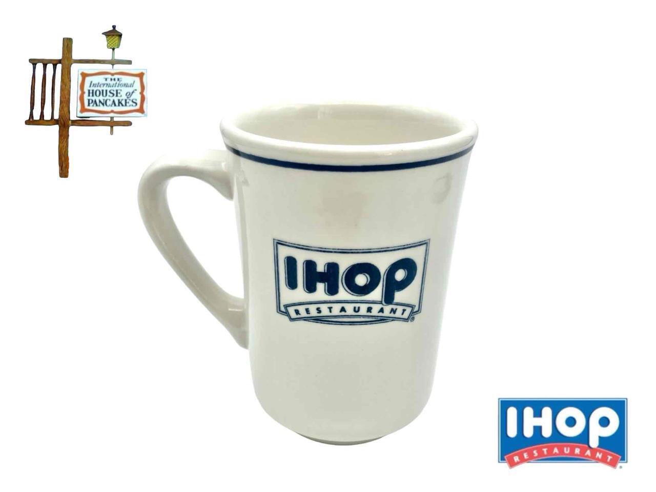 IHOP Intl House of Pancakes Restaurant Ware Coffee Mug Cup Buffalo Stamp 8 fl oz