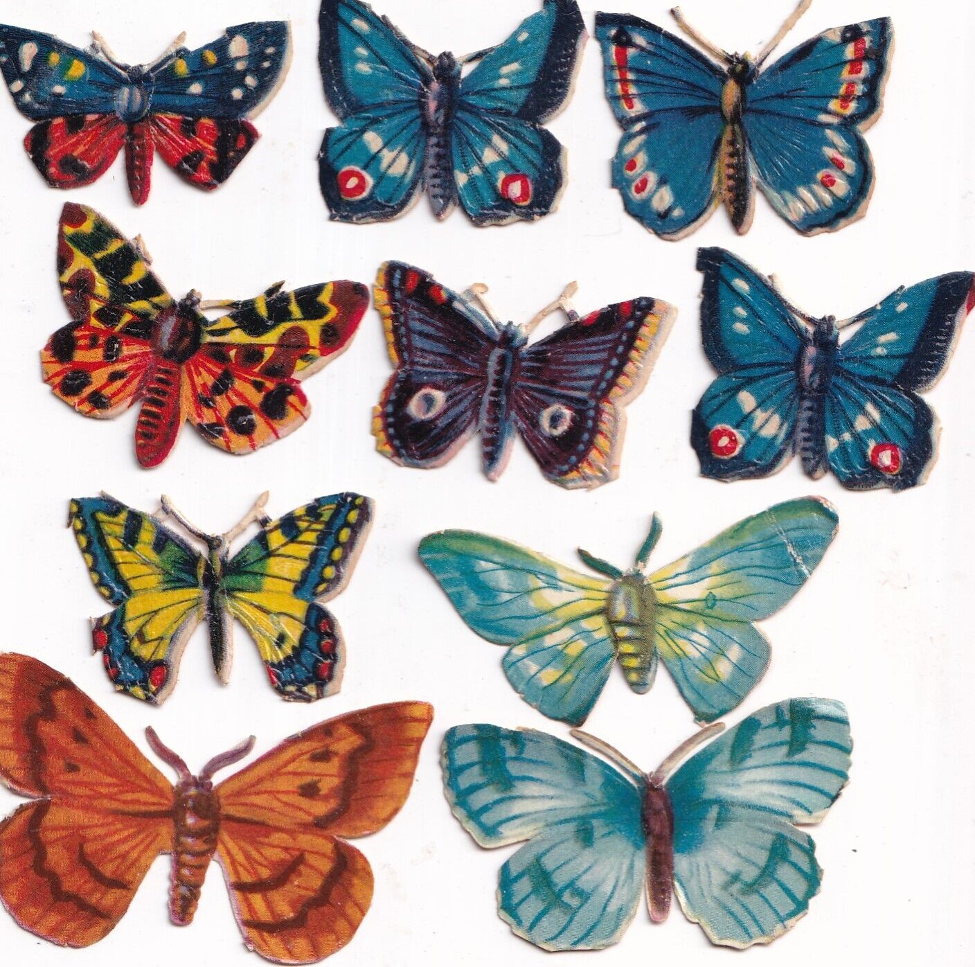 Antique Victorian Edwardian Die Cut Scrap Lot -Butterflies