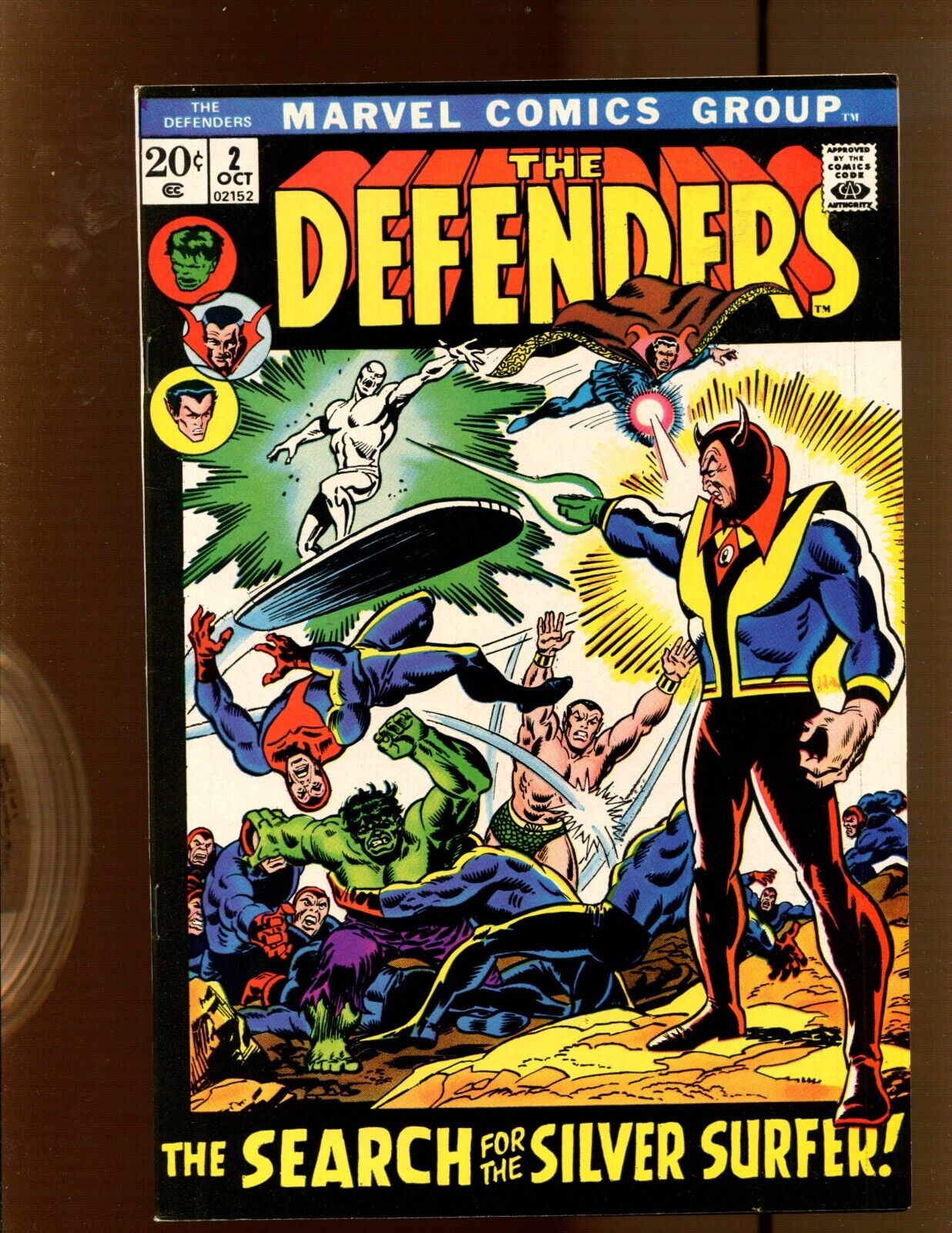 Defenders #2 - Silver Surfer joins The Defenders (8.0) 1972