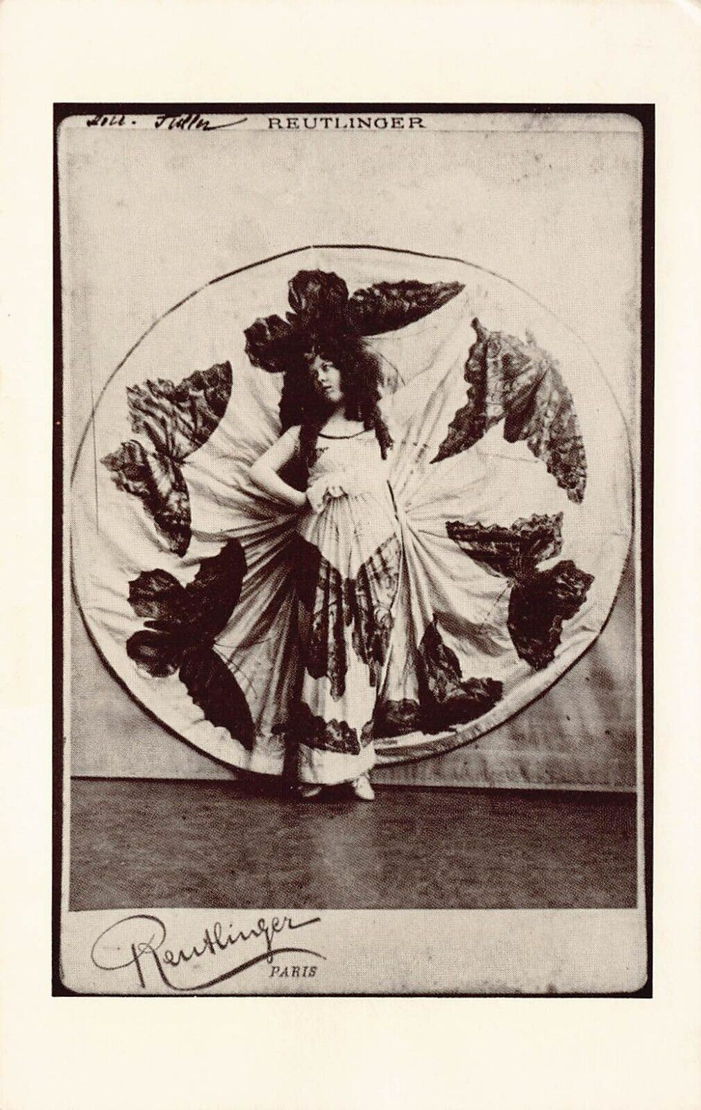 Paris France Reutlinger Loie Fuller Skirt Serpentine Dance Museum Postcard Q9