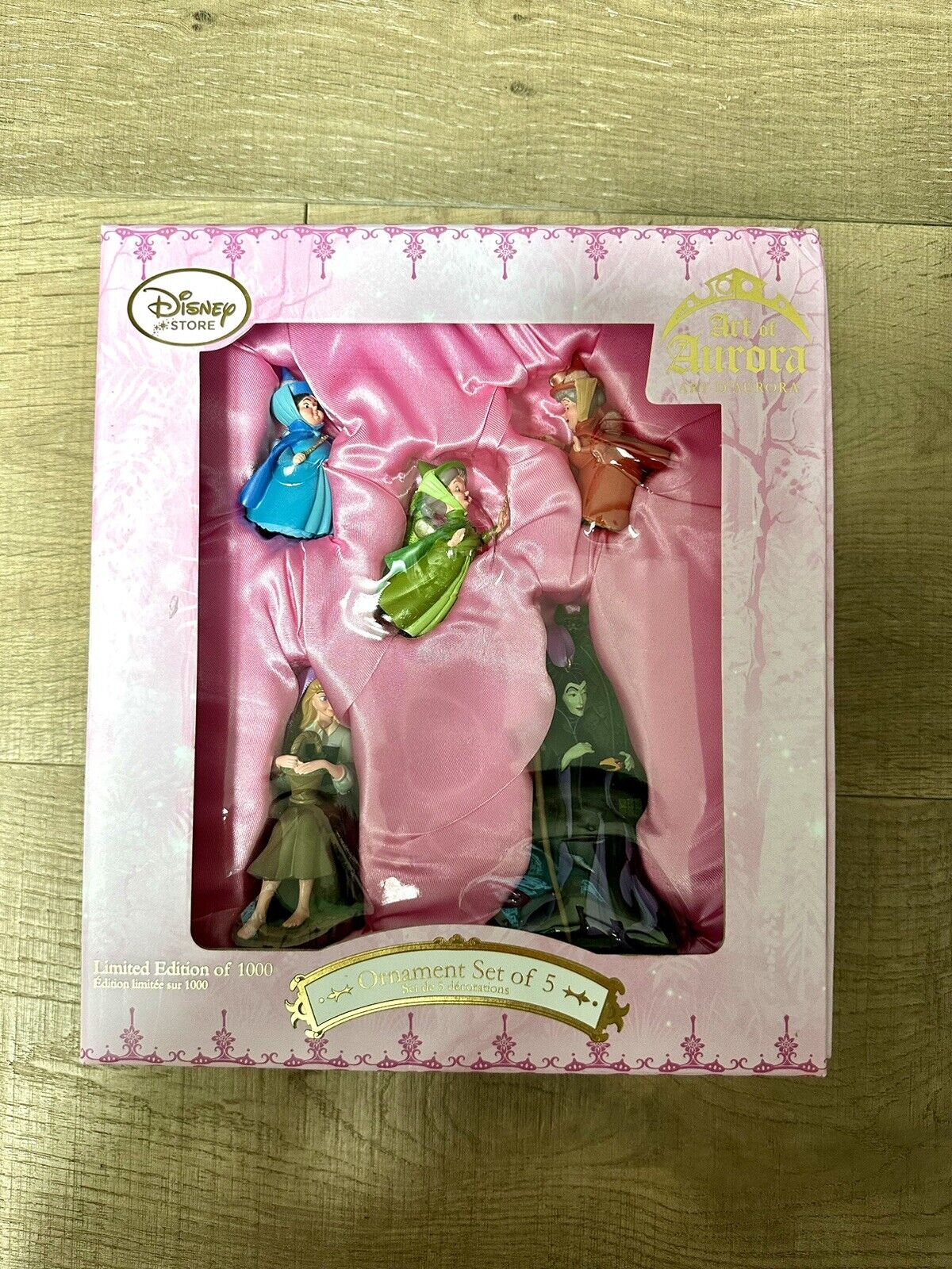 Disney Store Art of Aurora Limited Edition Ornament Set, Brand New In Box