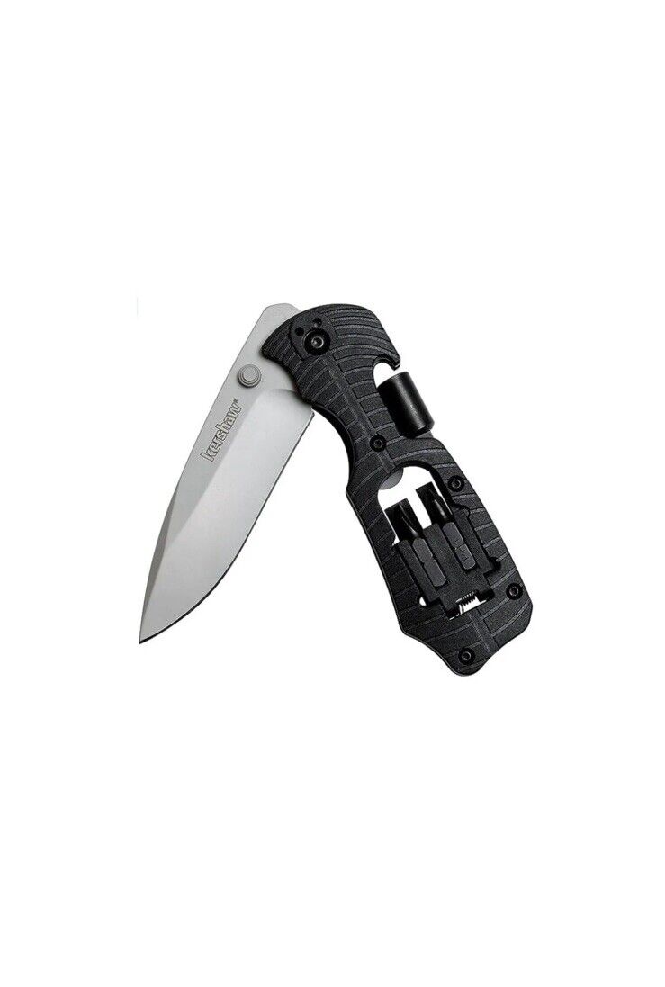 Kershaw Select Fire Multi-Function Pocket Knife, 4-piece Bit Set and Driver