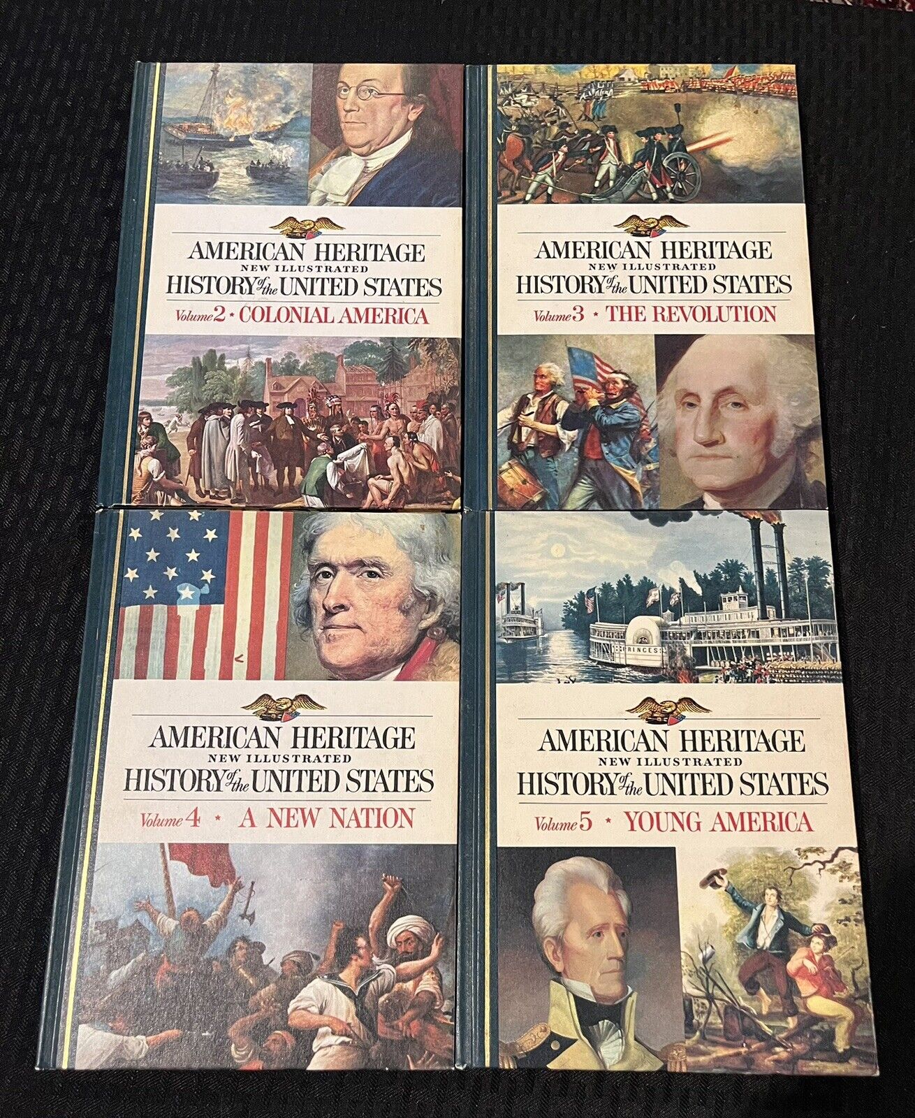 Lot of 4 American Heritage New Illustrated History of The United States Books