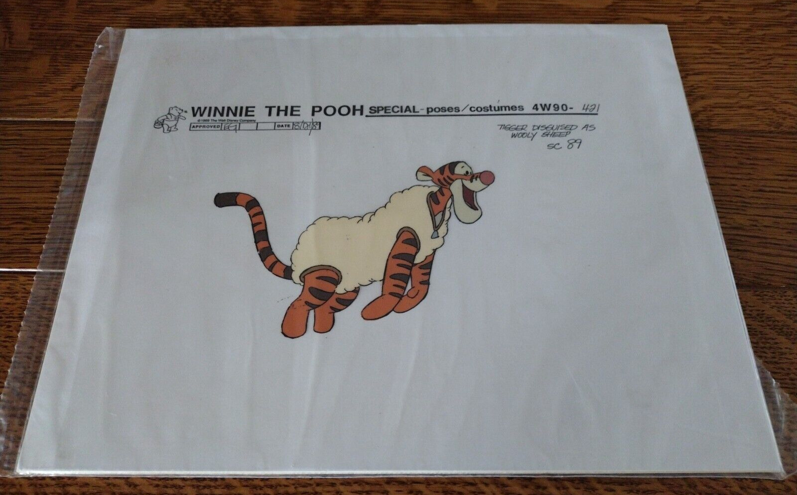 Tigger Production Cel from The New Adventures of Winnie the Pooh 1989