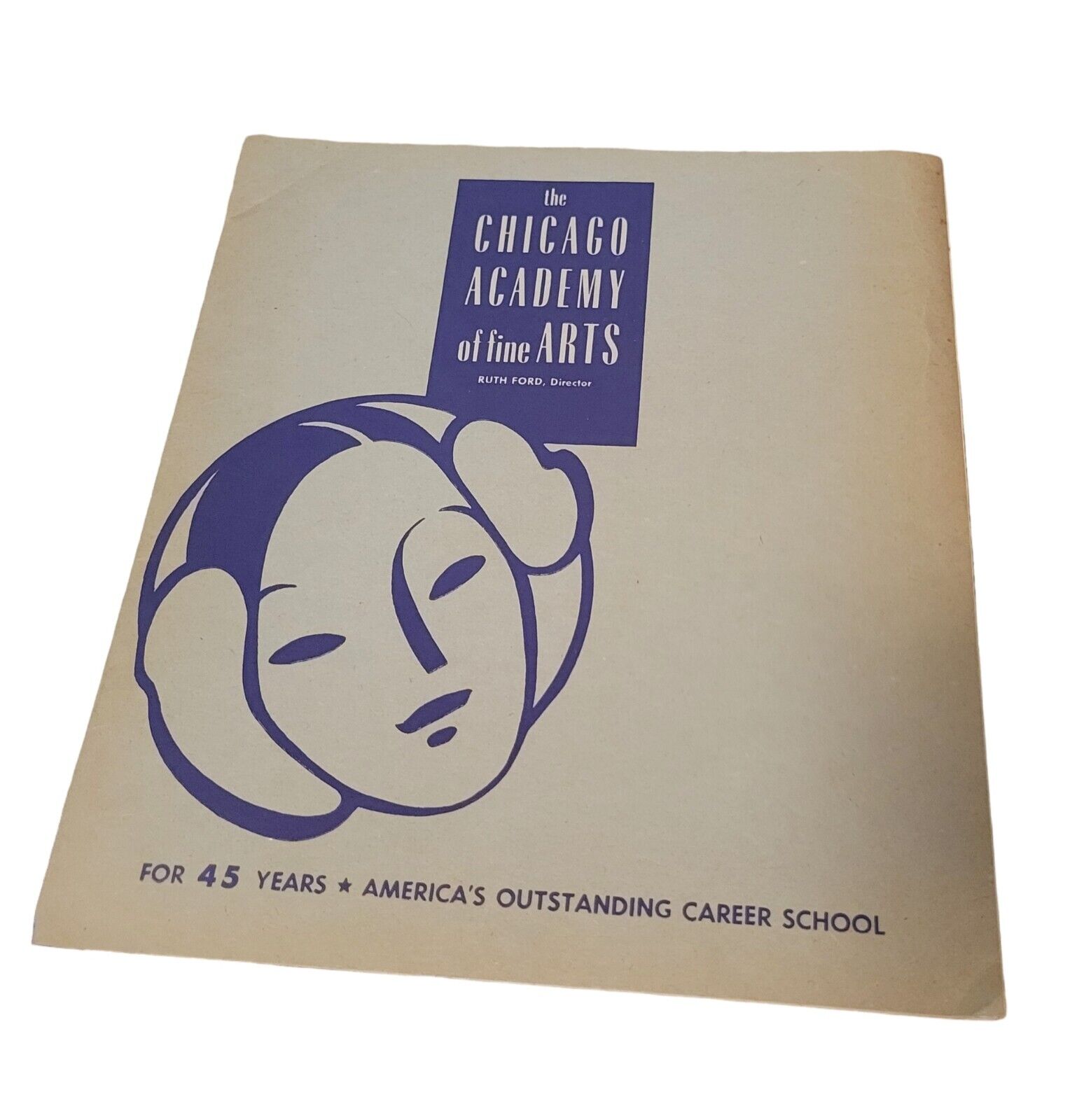 Vtg 40\'s Chicago Academy of Fine Arts Course Program Book 1947-48 Fashion Design