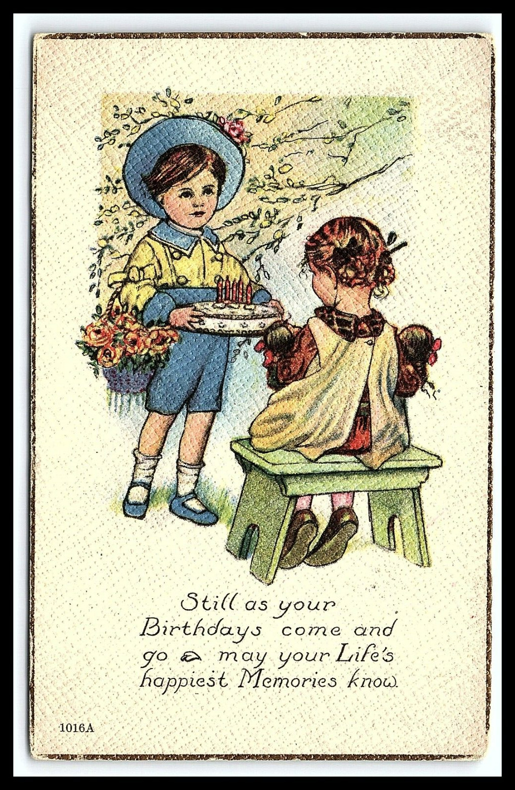 Birthday Greetings Postcard Posted 1922 Still As Your birthdays Come an Go pc137
