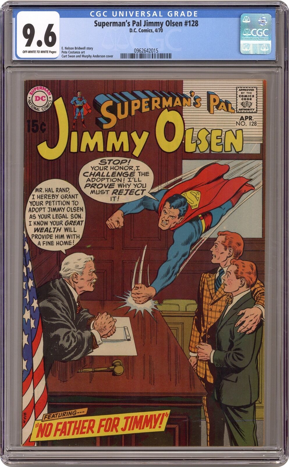 Superman\'s Pal Jimmy Olsen #128 CGC 9.6 1970 0962642015