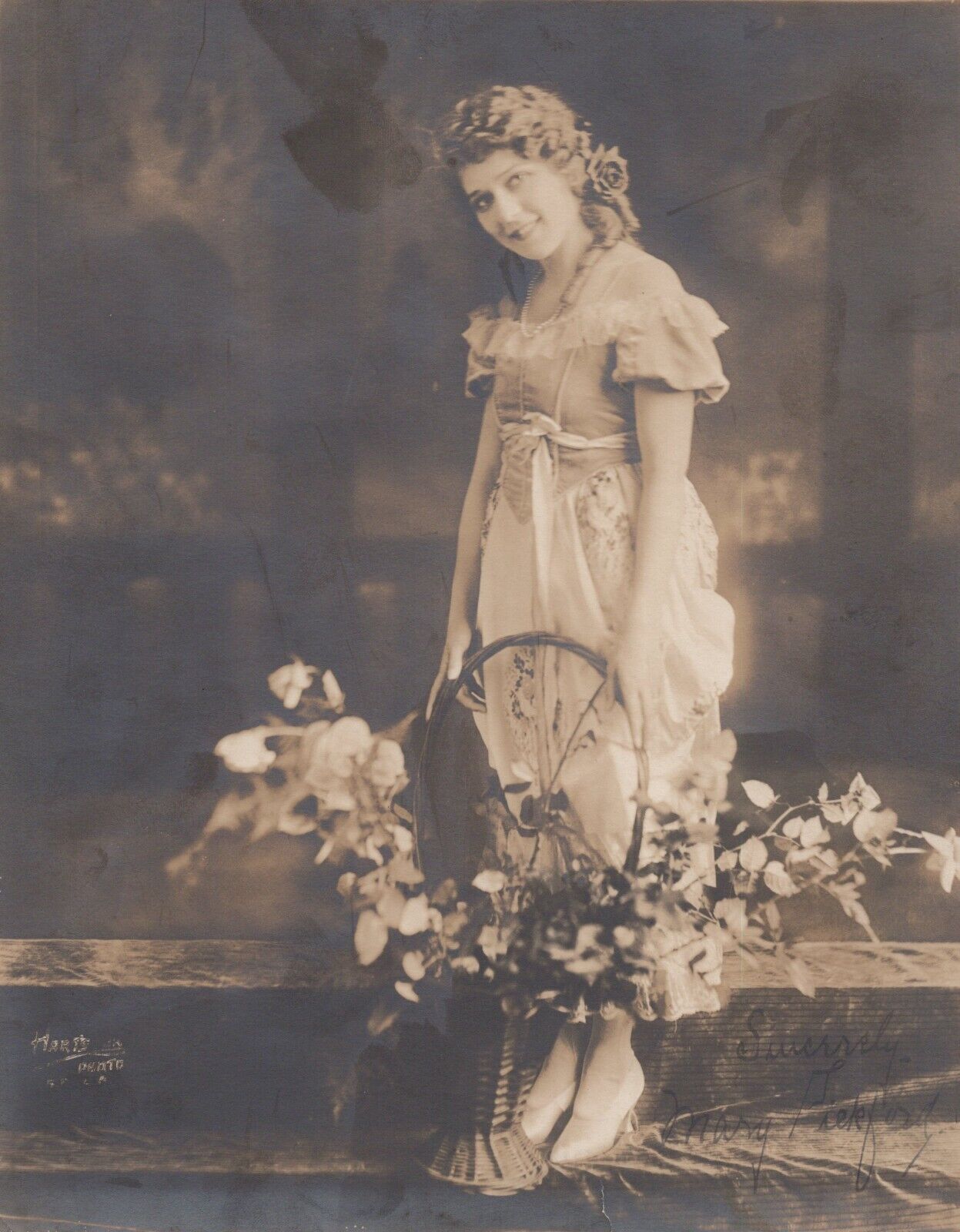 Mary Pickford (1920s) ❤🎬 Stylish Glamorous Pose Vintage Photo by Hartsook K 206
