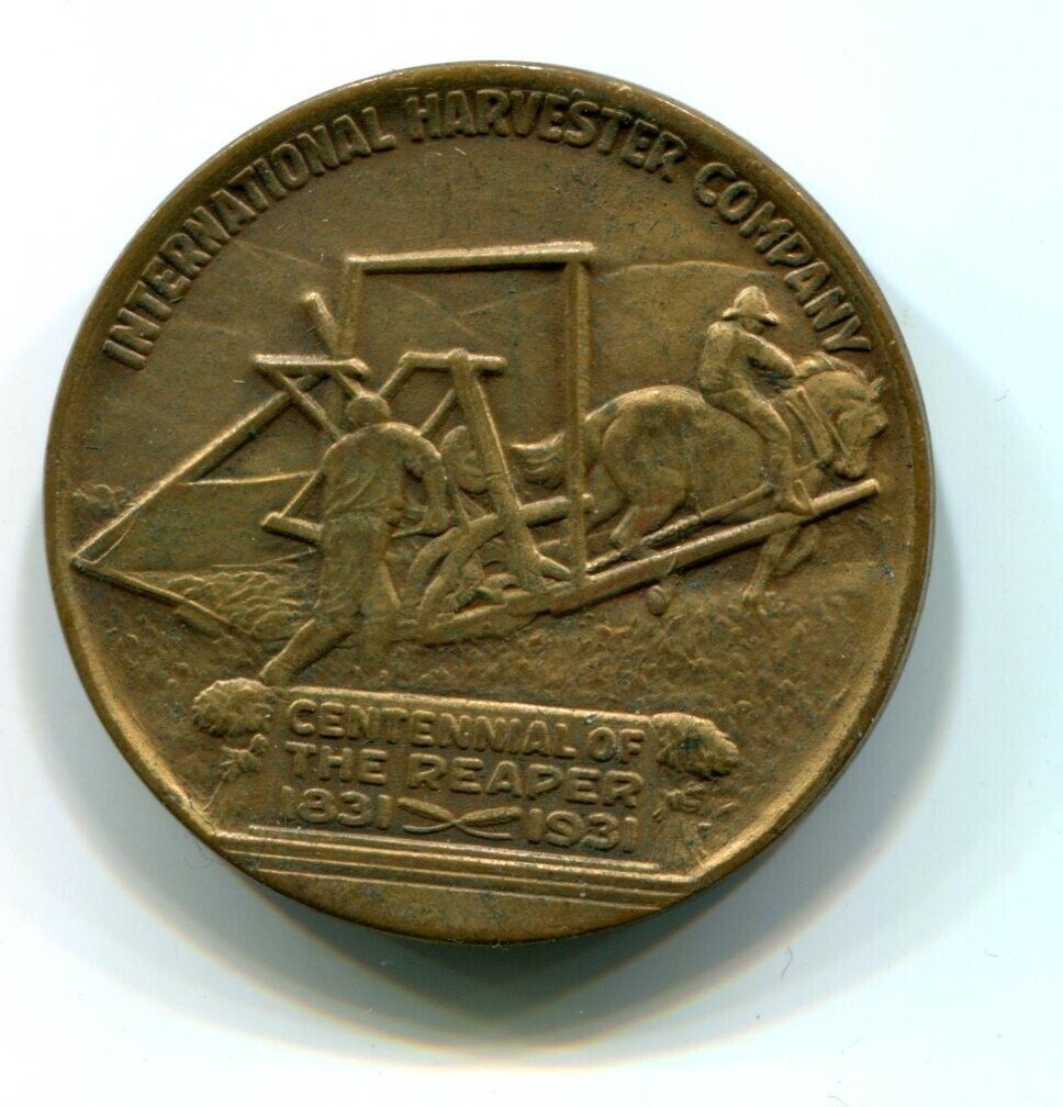 1931 USA International Harvester Commemorative Medal (b557-9)