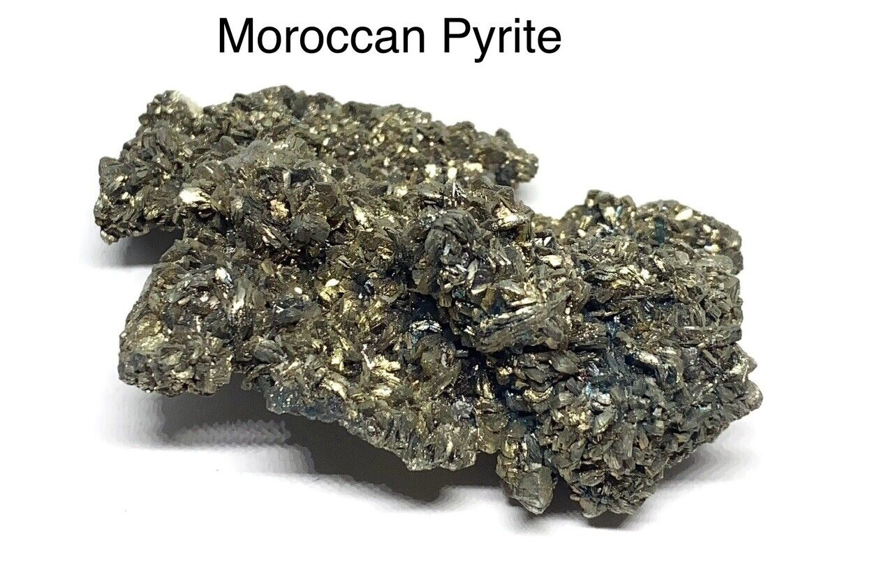 Pyrite Crystal Stone From Morocco 51g  Very Sparkly And Unique