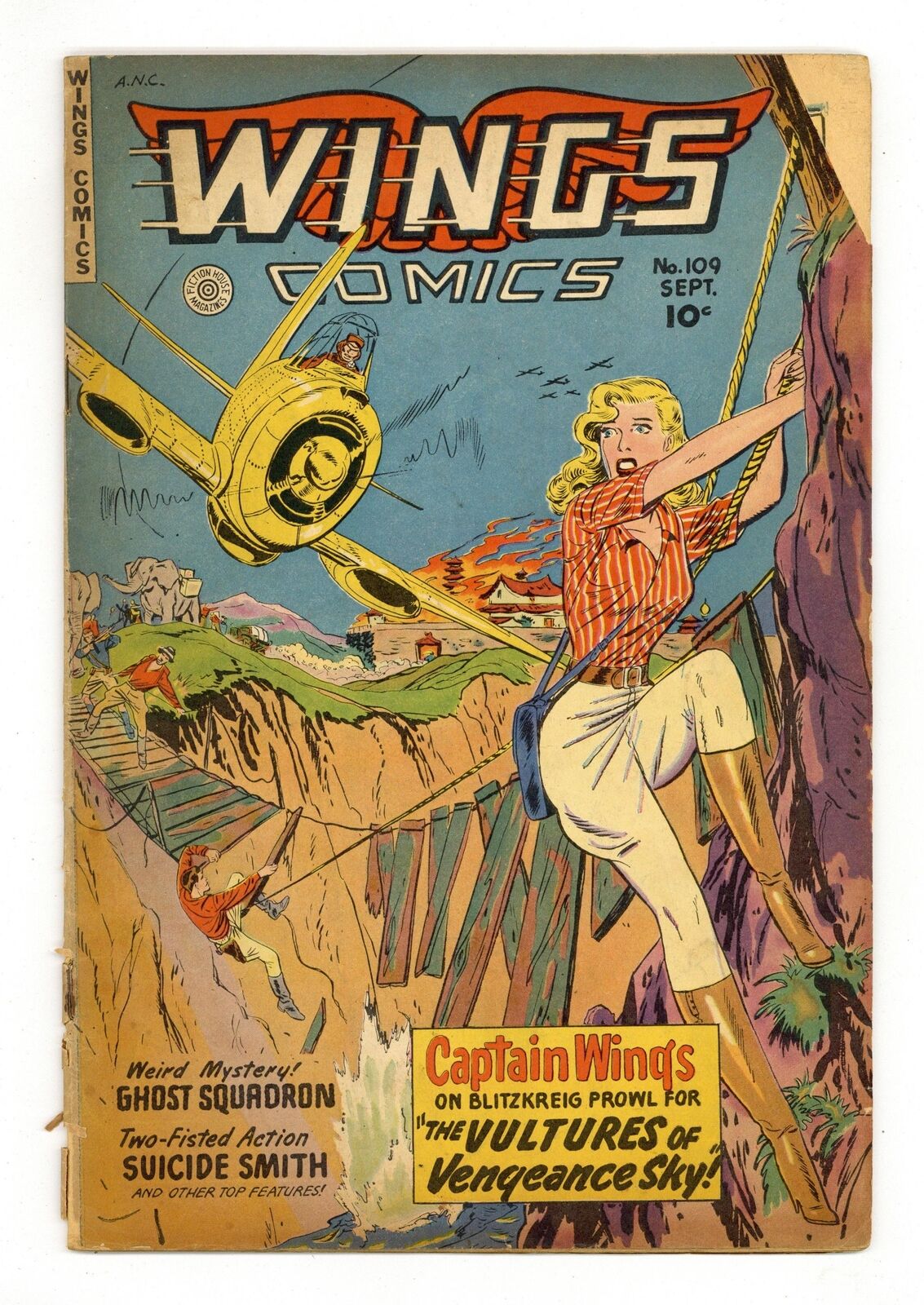 Wings Comics #109 GD- 1.8 1949
