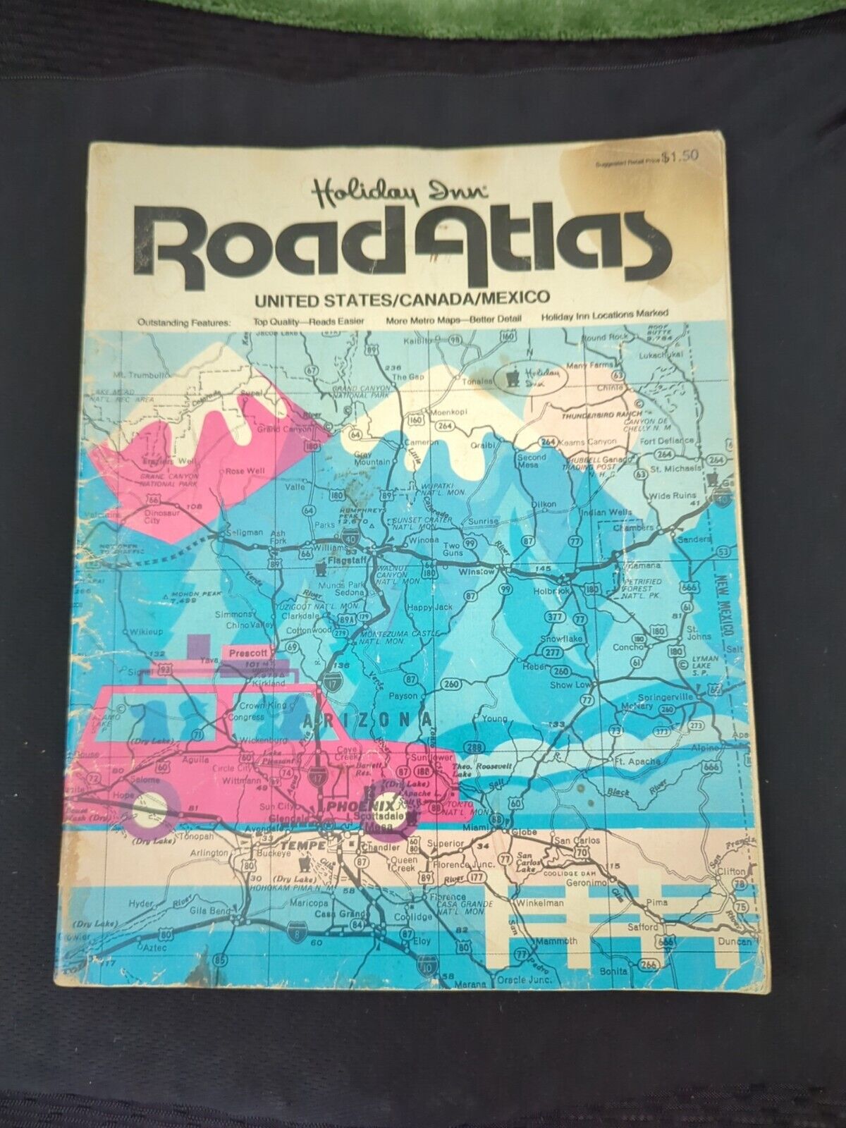 VINTAGE HOLIDAY INN ROAD ATLAS 1979 - UNITED STATES CANADA MEXICO (COLOR MAPS)