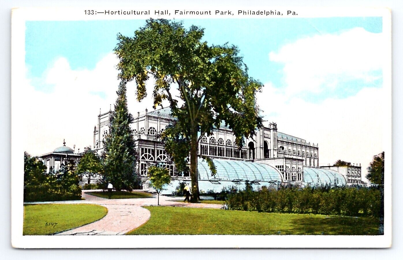 Horticultural Hall Fairmount Park Philadelphia PA Postcard