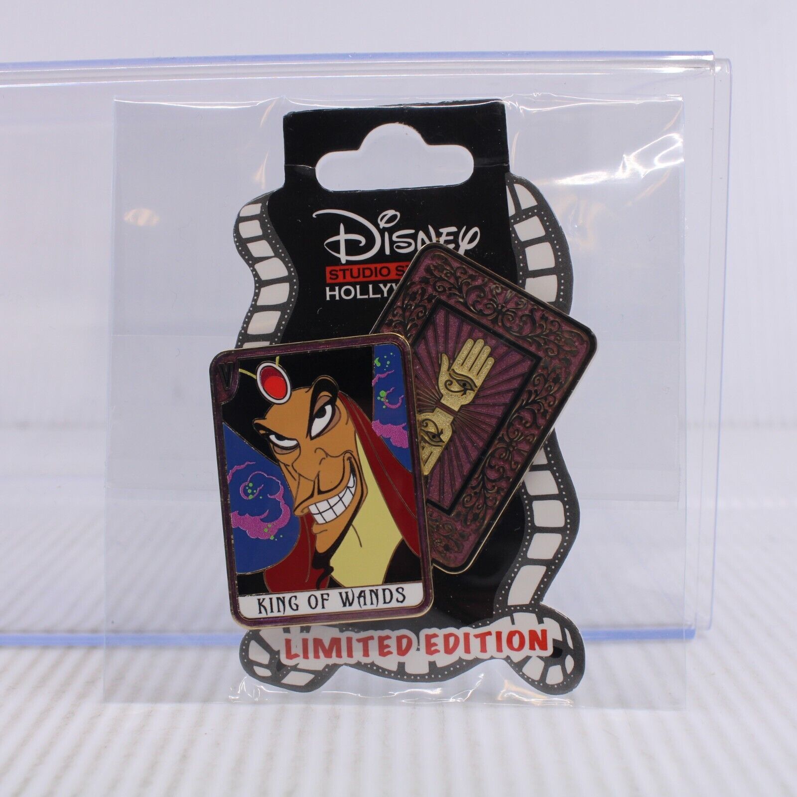 A4 Disney DSSH DSF LE Pin Villain Tarot Card Jafar Aladdin King of Wands