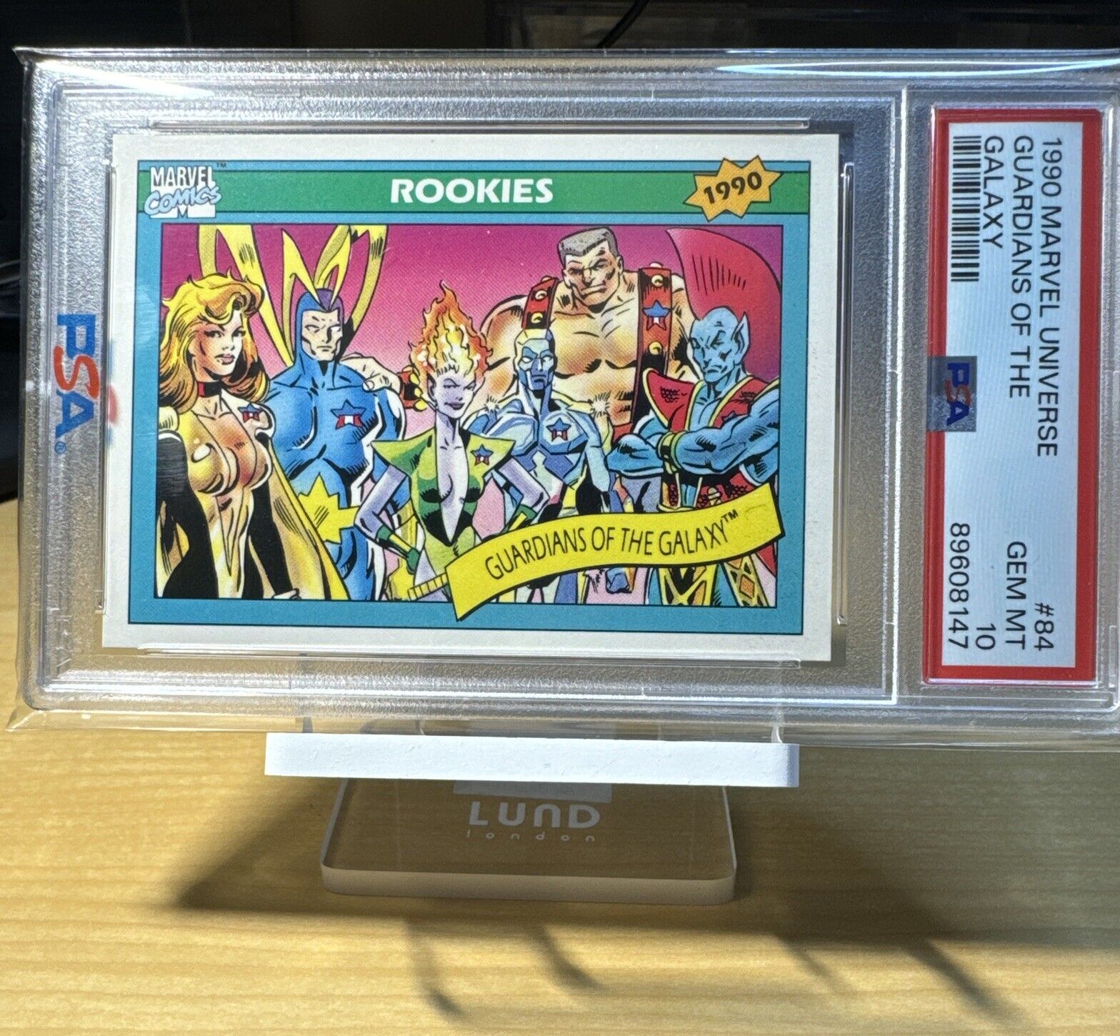 1990 MARVEL UNIVERSE #84 GUARDIANS OF THE GALAXY PSA 10 N3939396-027