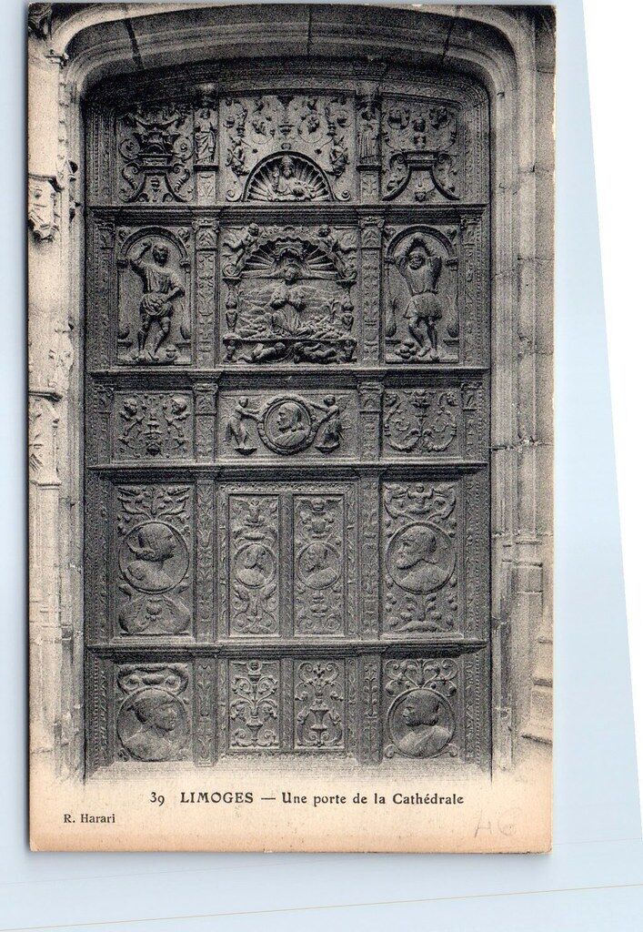 87 LIMOGES - une porte de la cathedrale