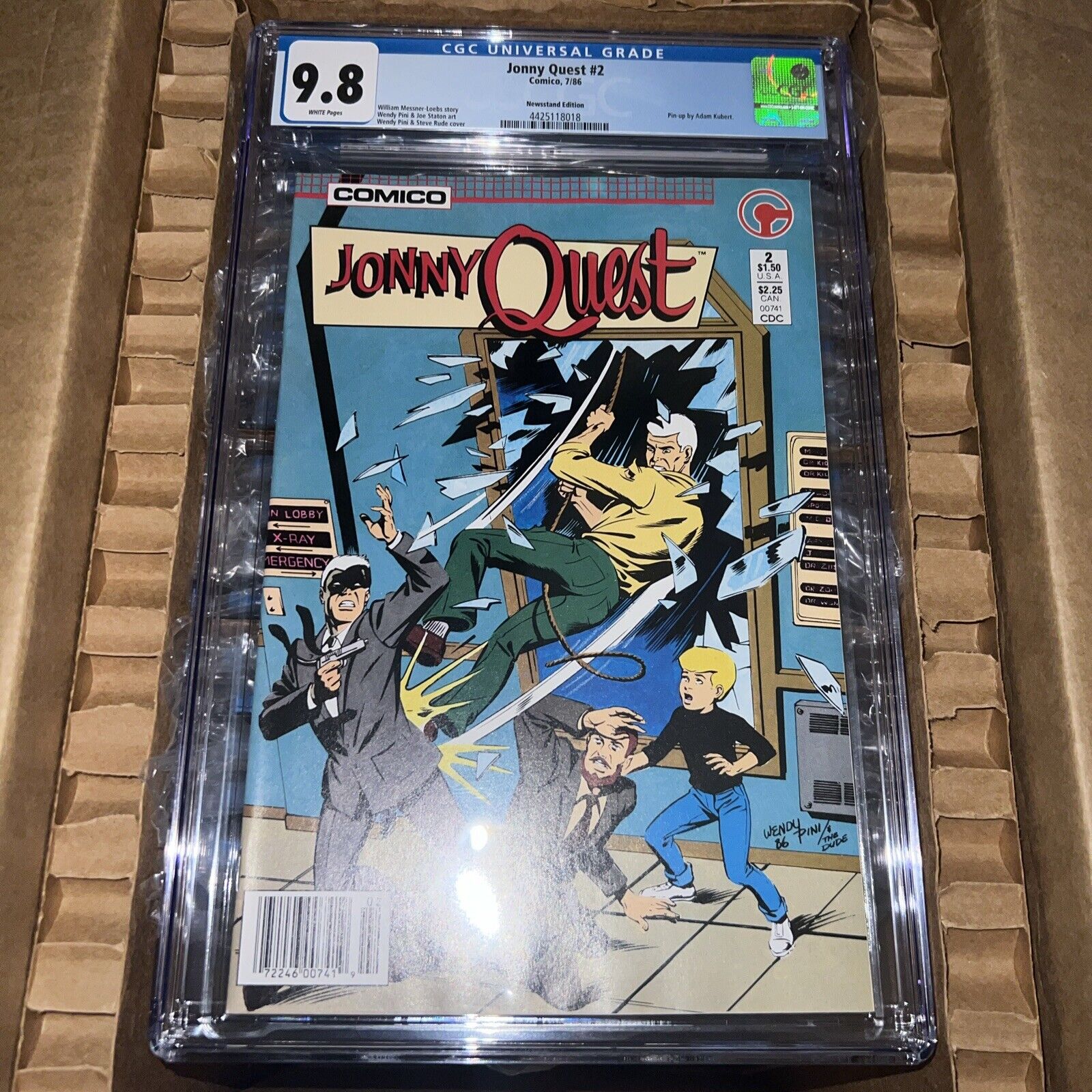 Jonny Quest #2 1986 CGC 9.8 Newsstand Newly Graded