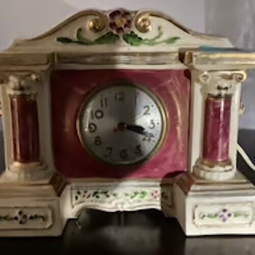 Vintage Sessions Porcelain Mantel Clock