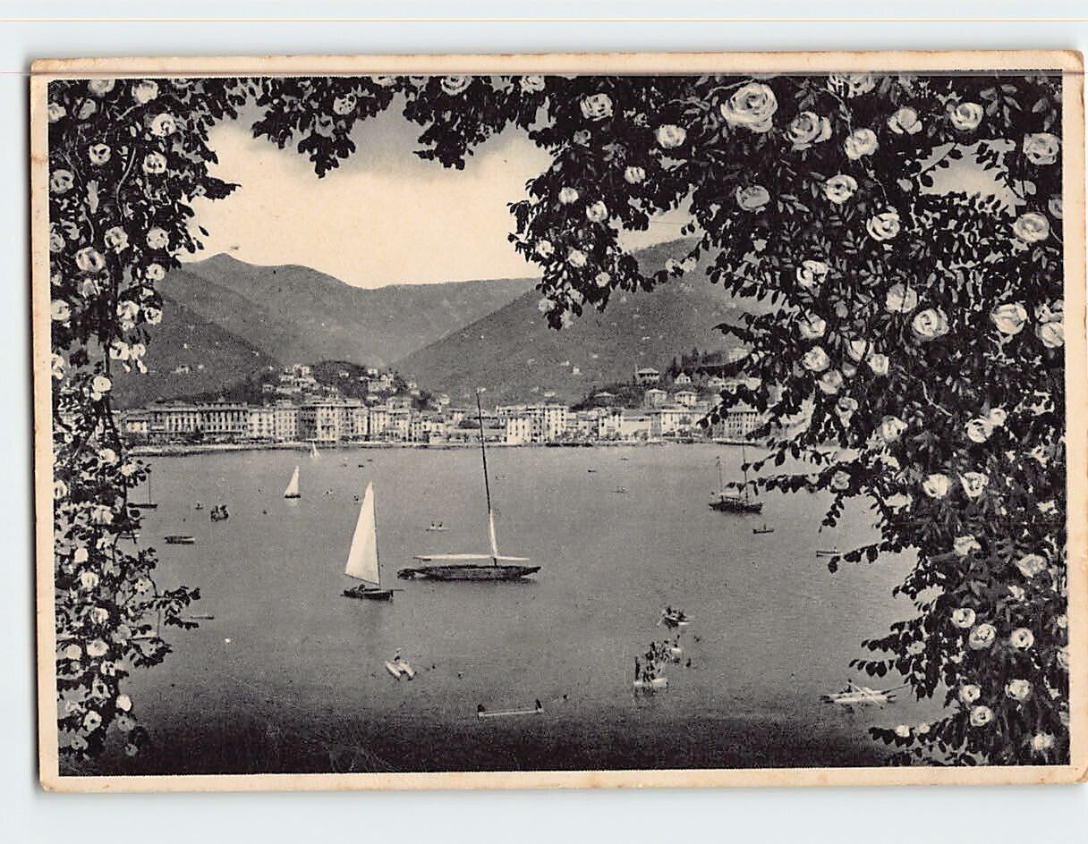 Postcard View of Rapallo in Italy