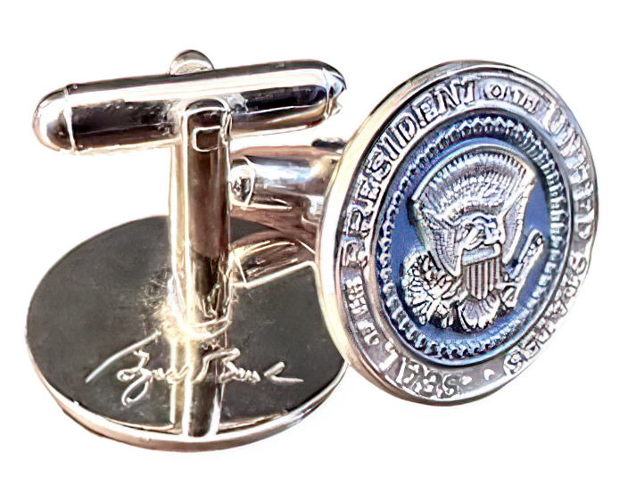 President George W. Bush Oval Office Blue Cufflinks - Presidential Seal