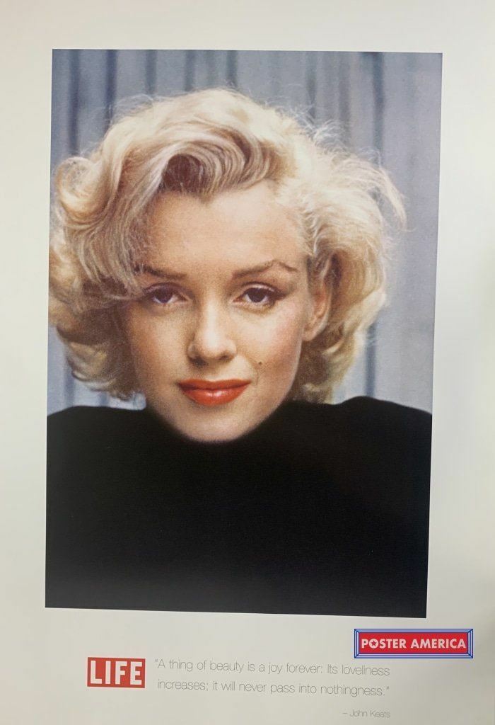 Marilyn Monroe Life Magazine Quote by John Keats Poster 24 x 35