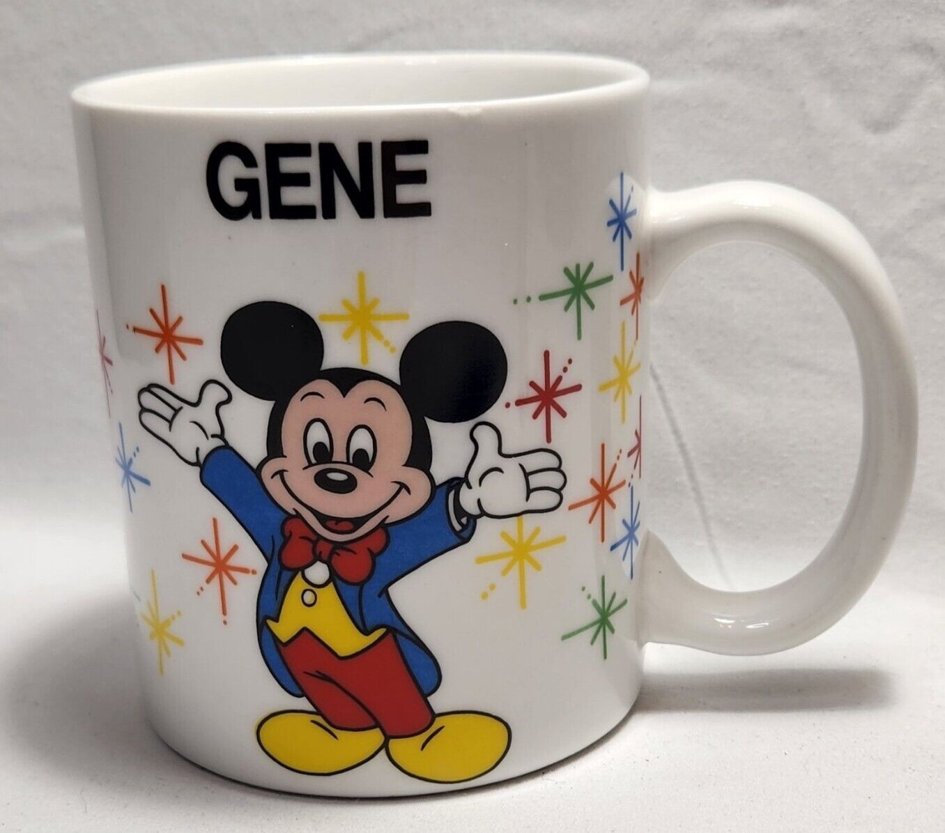 Vintage Mickey Walt Disney World Cinderella Castle Epcot Center Coffee Mug Gene