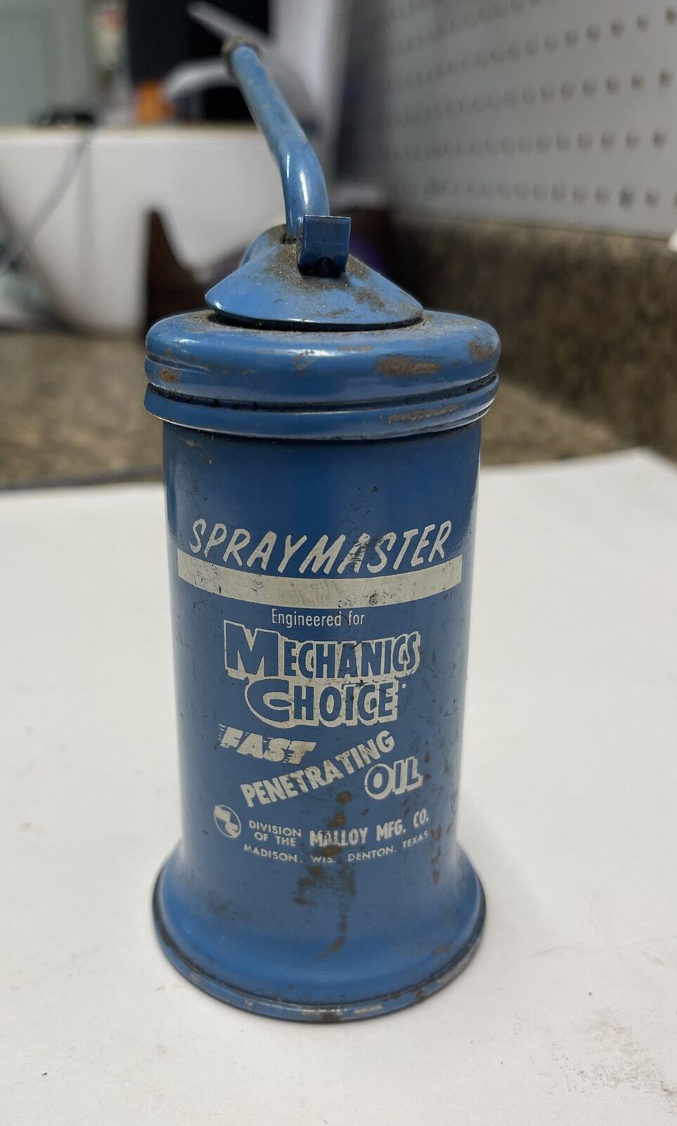 Vintage Eagle Oiler Pump Finger Trigger Squirt Oil Can, Antique