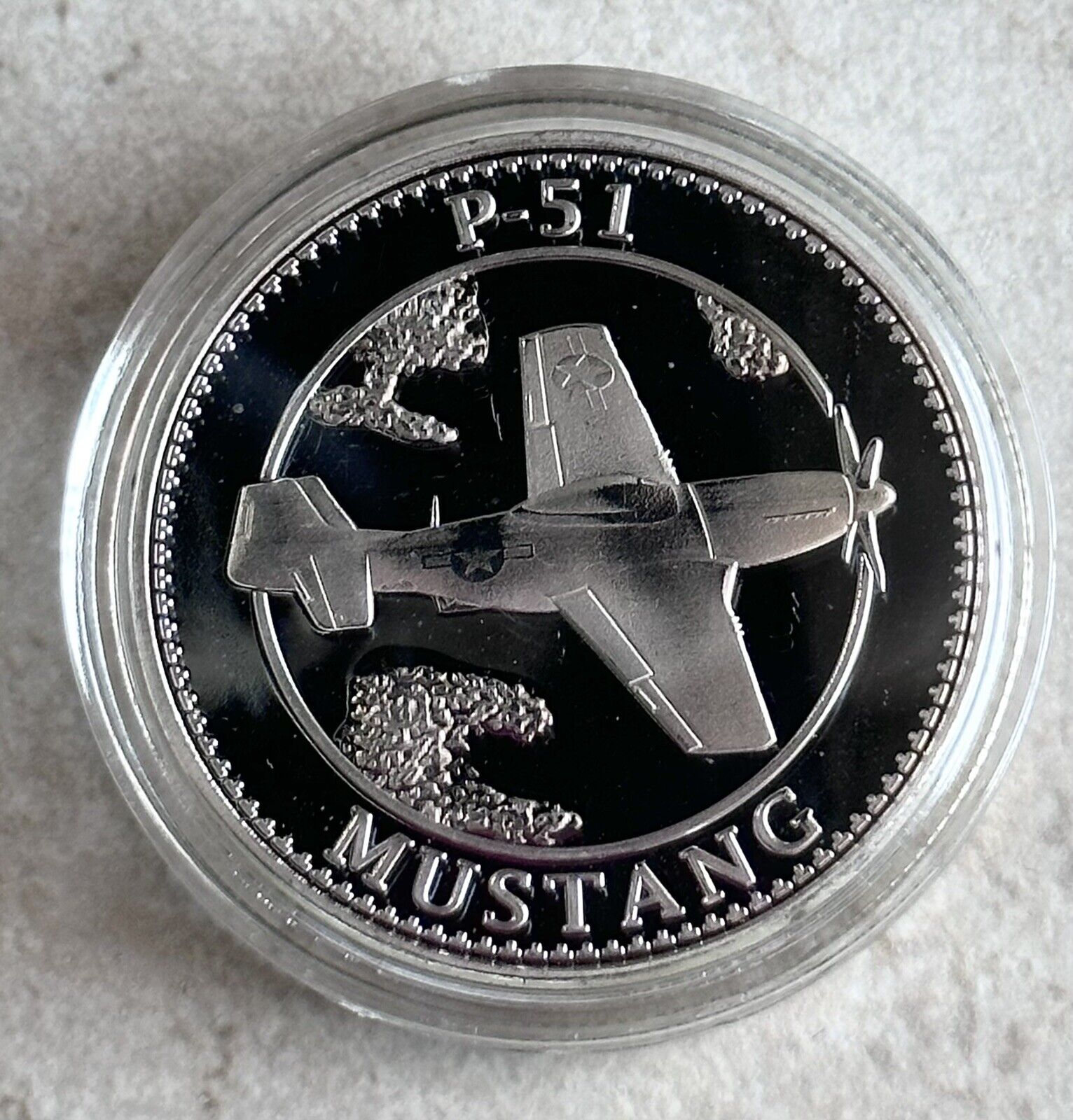 U S ARMY AIR FORCES P-51 MUSTANG Challenge Coin