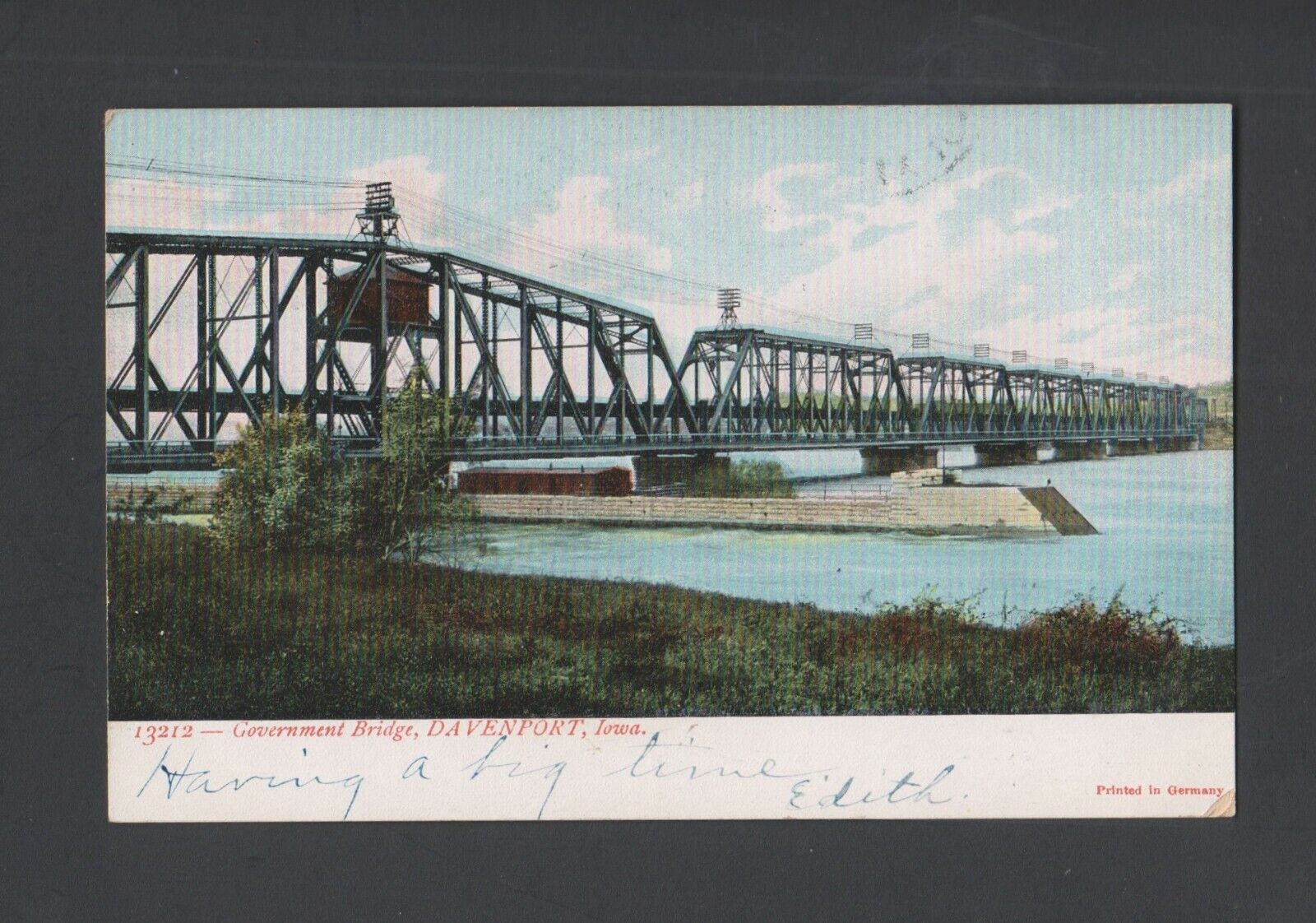 1907 color undivided back postcard \
