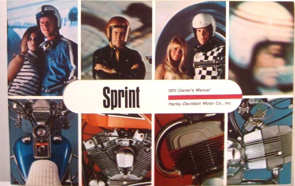 1970 Harley Davidson Sprint Original Rider Handbook Owner\'s Owners Manual 
